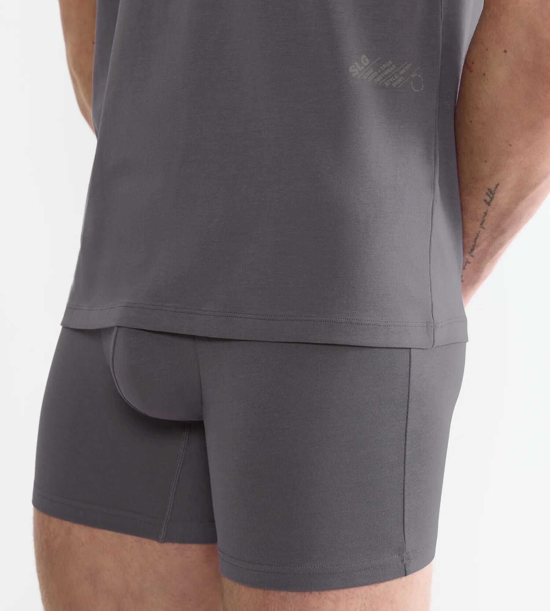 Sloggi Men SLG Base O-Neck, heren T-shirt met een O-hals (1-pack), middengrijs