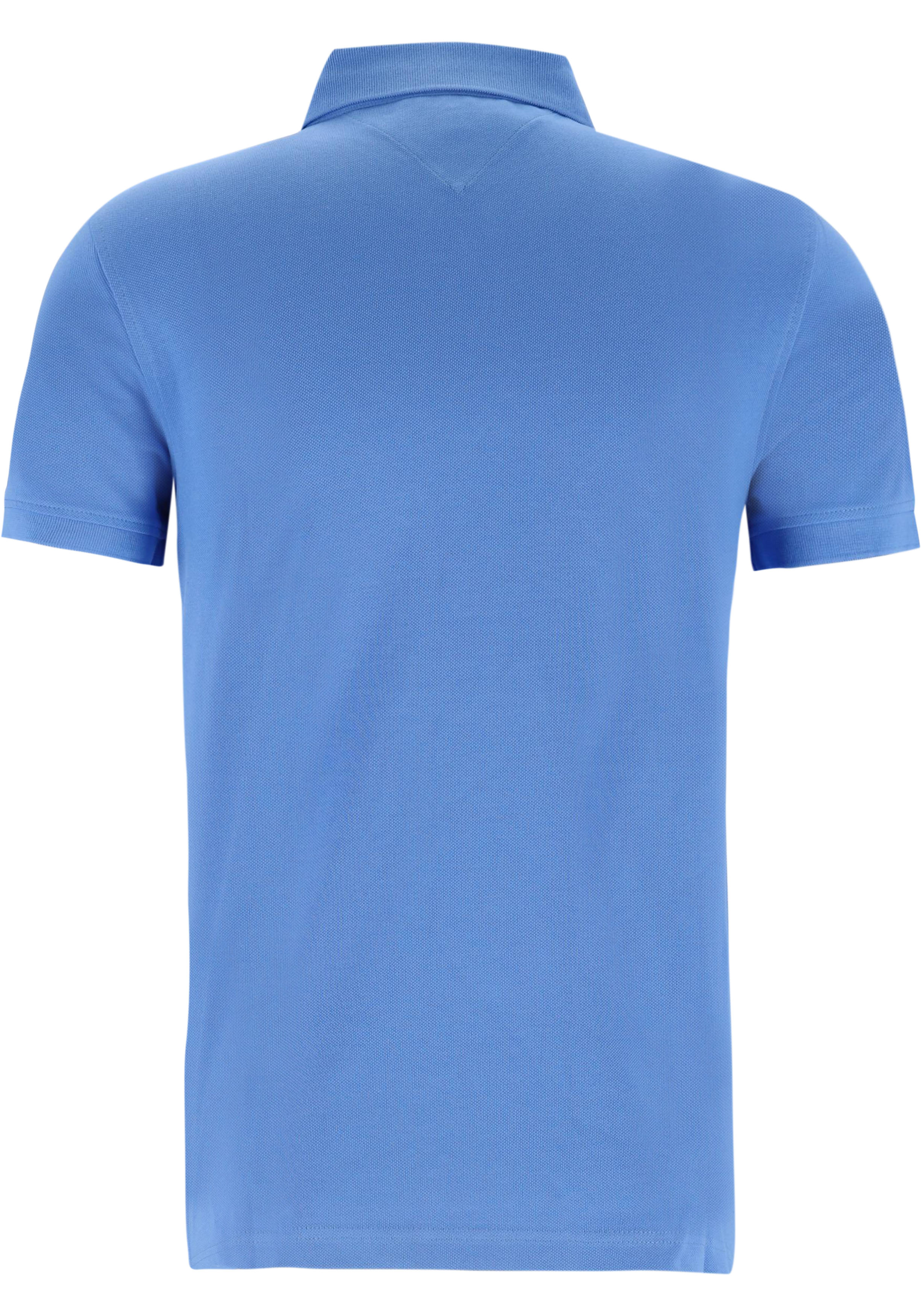 Tommy Hilfiger 1985 Slim Polo, heren poloshirt, middenblauw