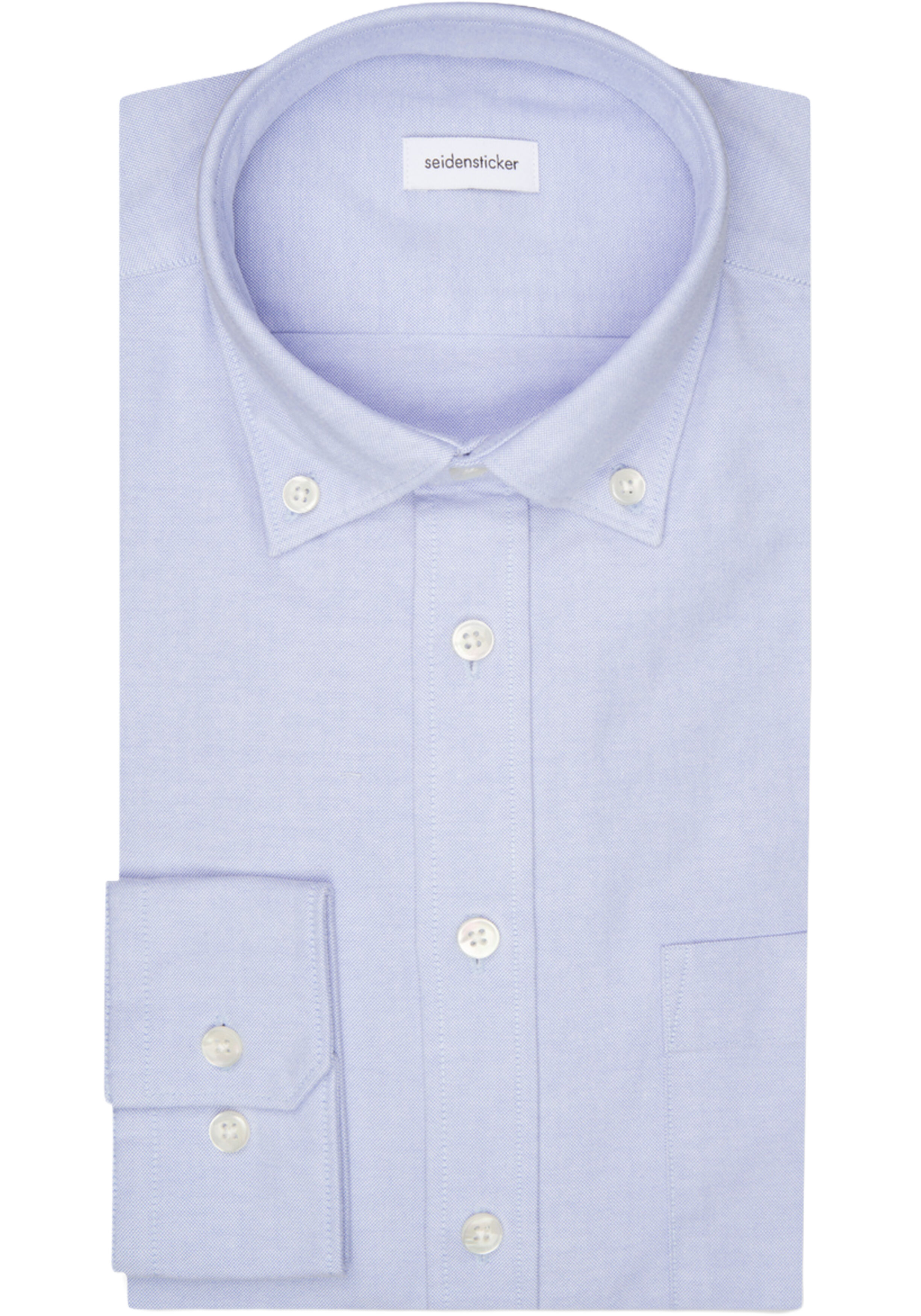 Seidensticker slim fit overhemd, popeline, blauw