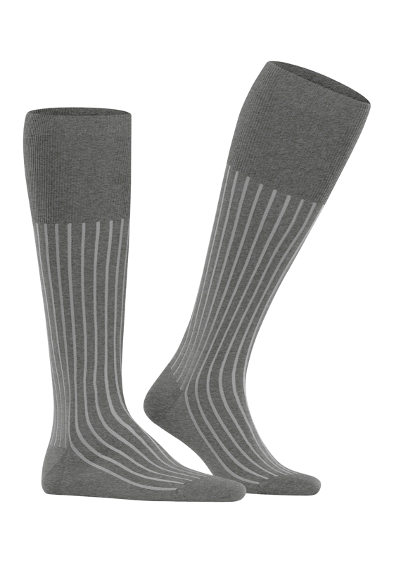FALKE Shadow heren kniekousen, grijs melange (steel melangeange) FALKE Shadow heren kniekousen, grijs melange (steel melangeange)