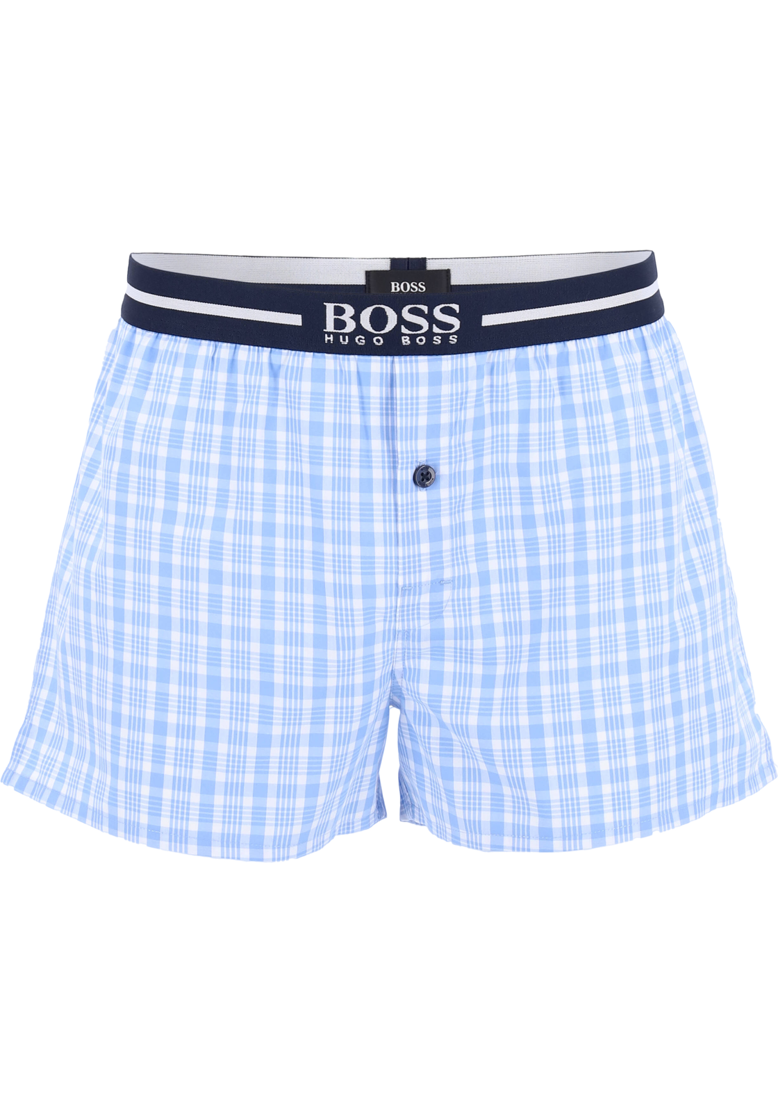 5-4021410592813-hugo_boss-HB_50388953471_BX_3P_geruit_4fotos_HR HUGO BOSS boxershorts woven (2-pack), heren boxers wijd model, lichtblauw met wit geruit en gestreept