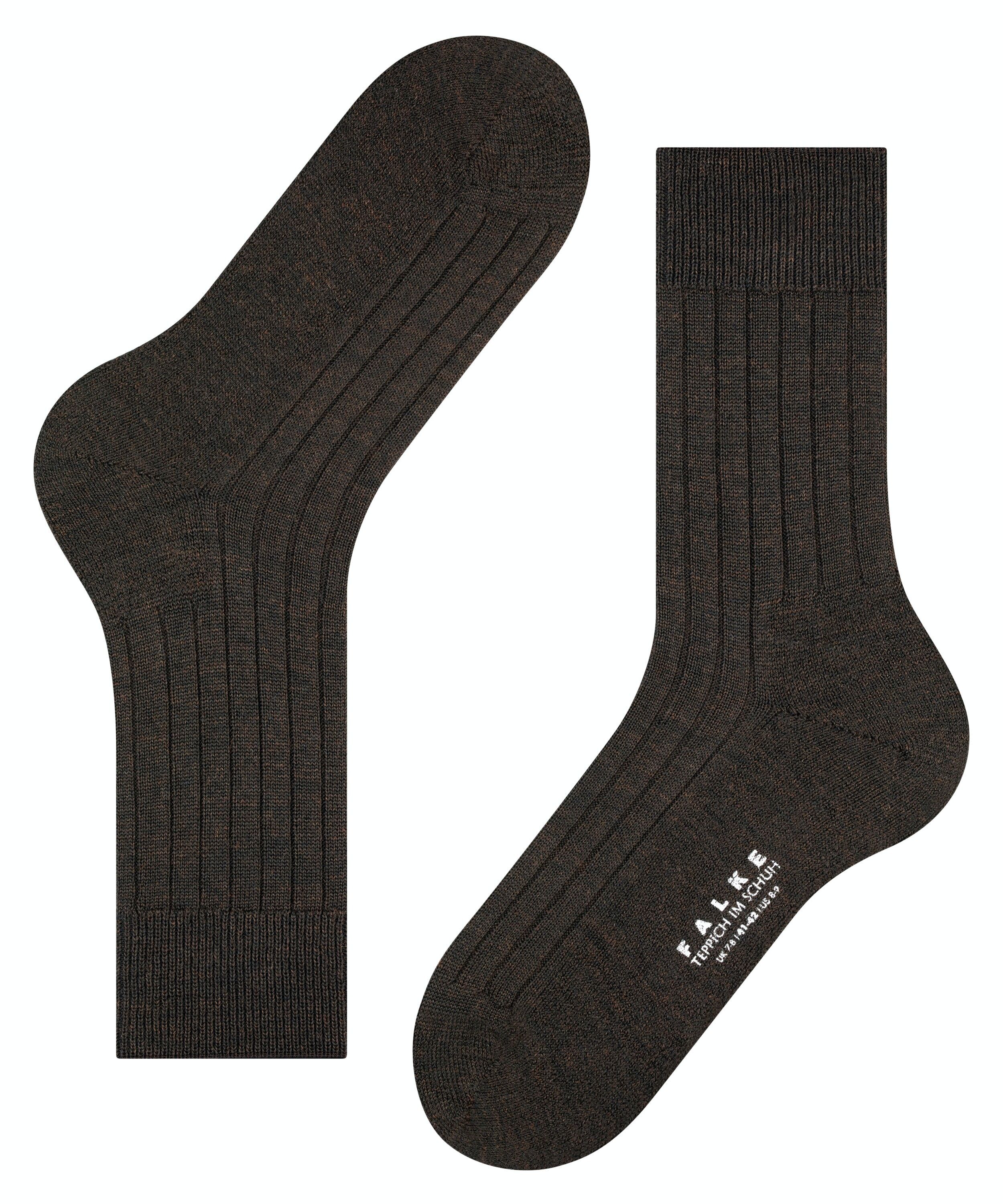 FALKE Teppich im Schuh herensokken, bruin (dark brown)