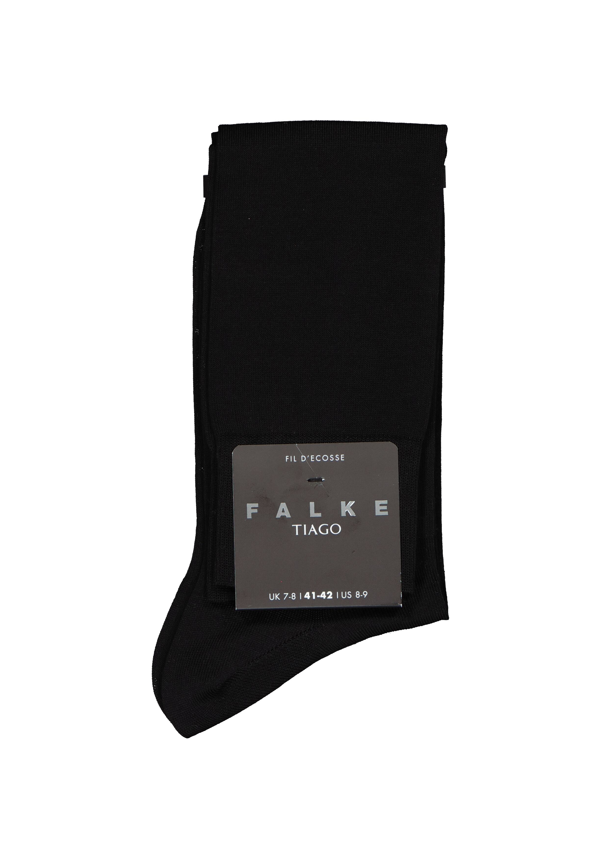 FALKE Tiago heren kniekousen, zwart (black)