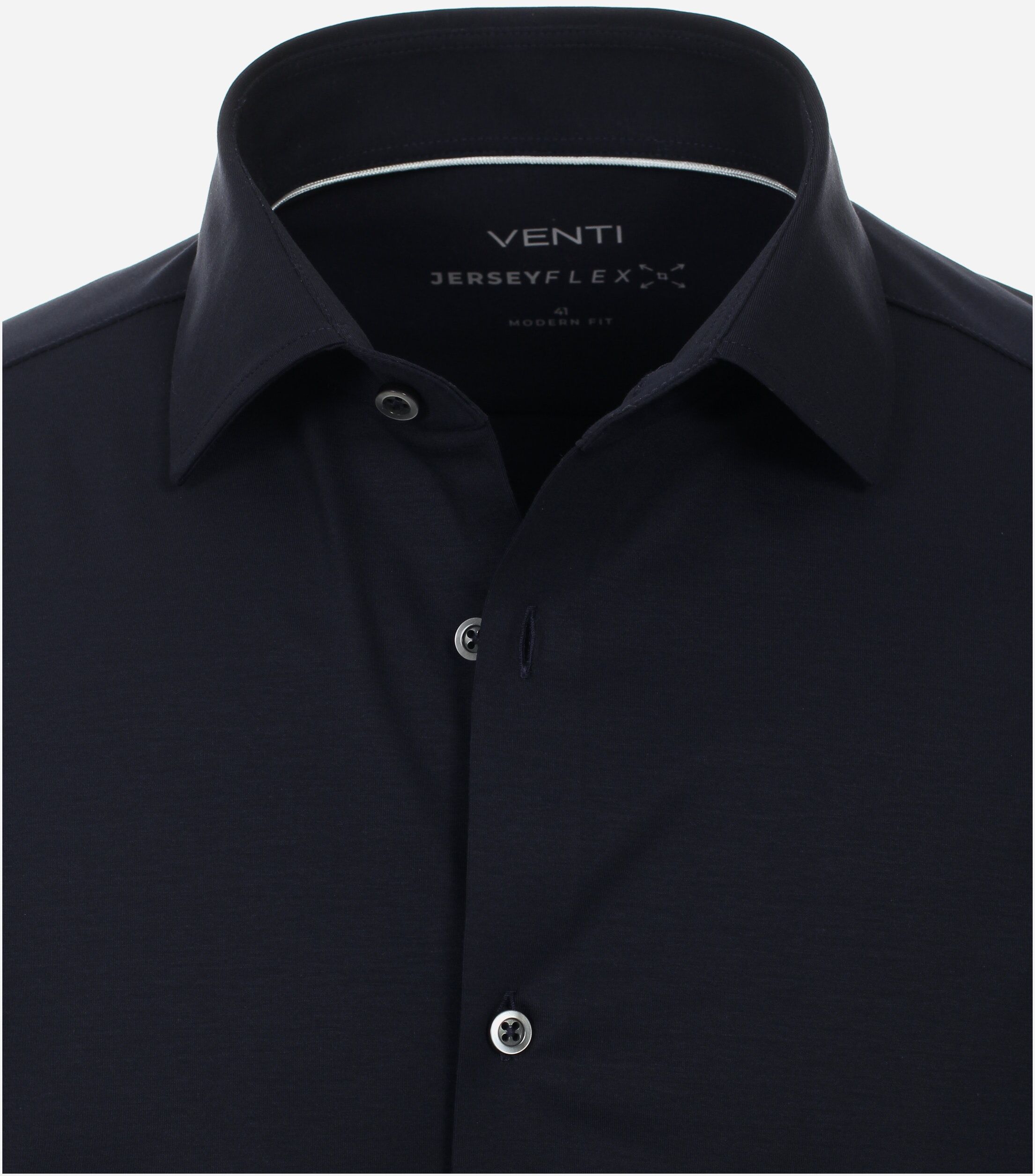 VENTI modern fit overhemd, jersey, blauw