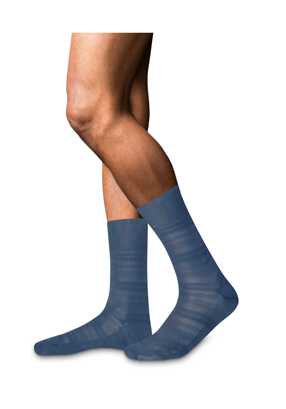 FALKE Highshine herensokken, blauw (bluestone) FALKE Highshine herensokken, blauw (bluestone)