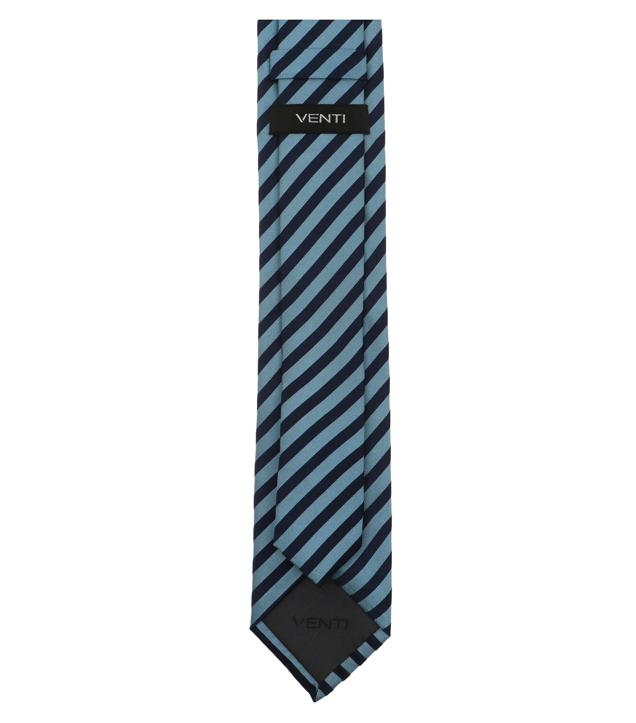 VENTI stropdas, blauw, donkerblauw gestreept