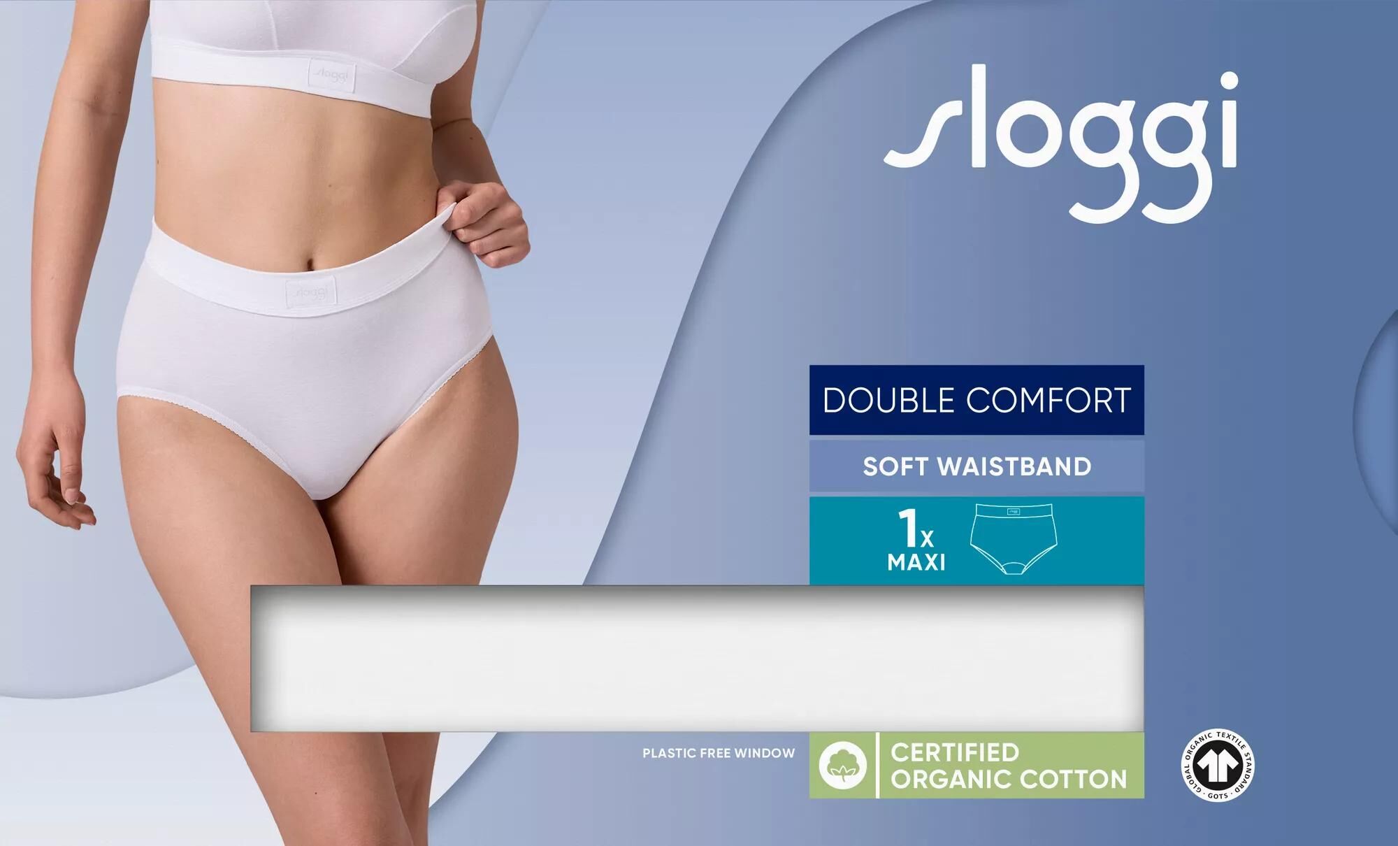 Sloggi Women Double Comfort T Maxi (1-pack), dames slip, wit