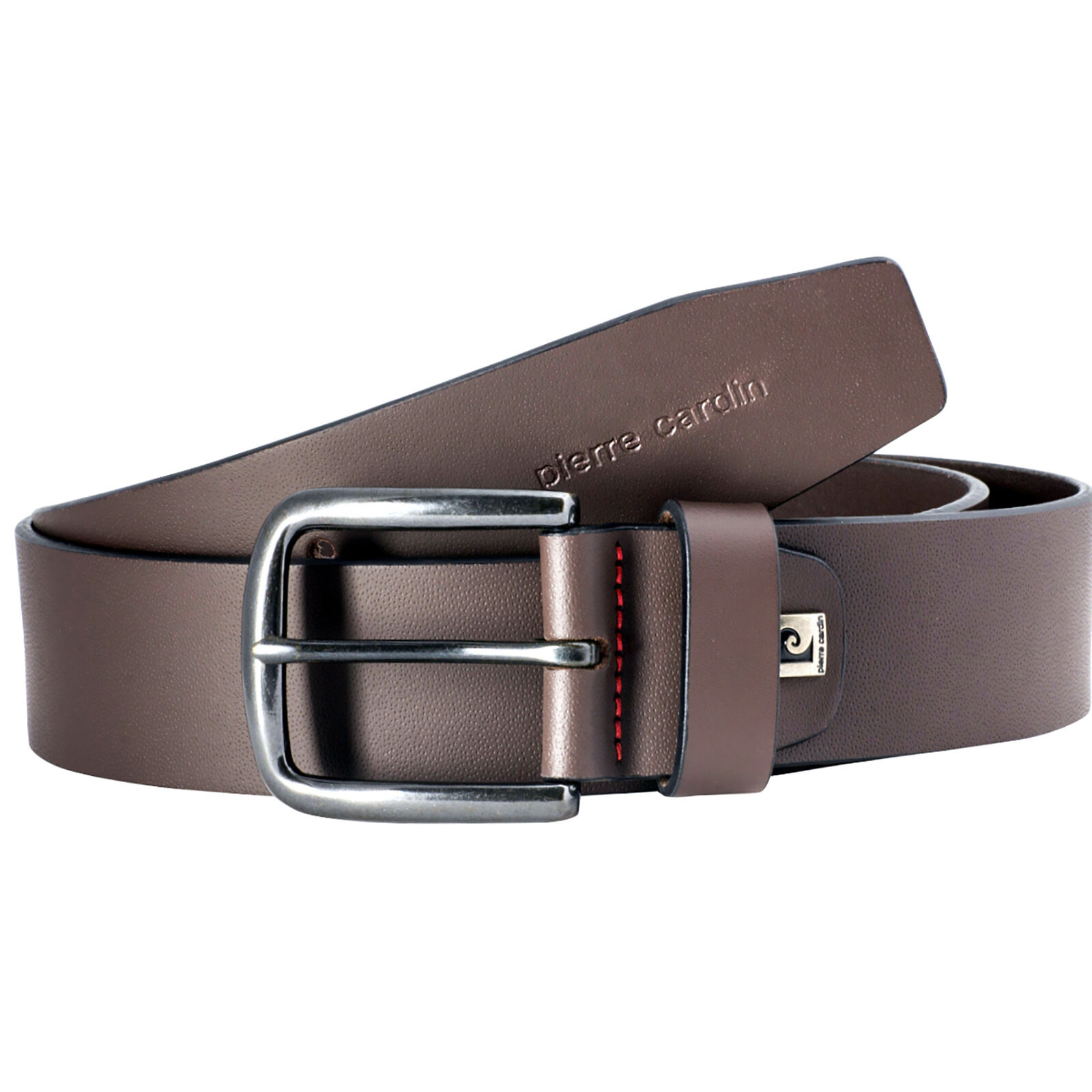 PIERRE CARDIN leren heren riem, bruin