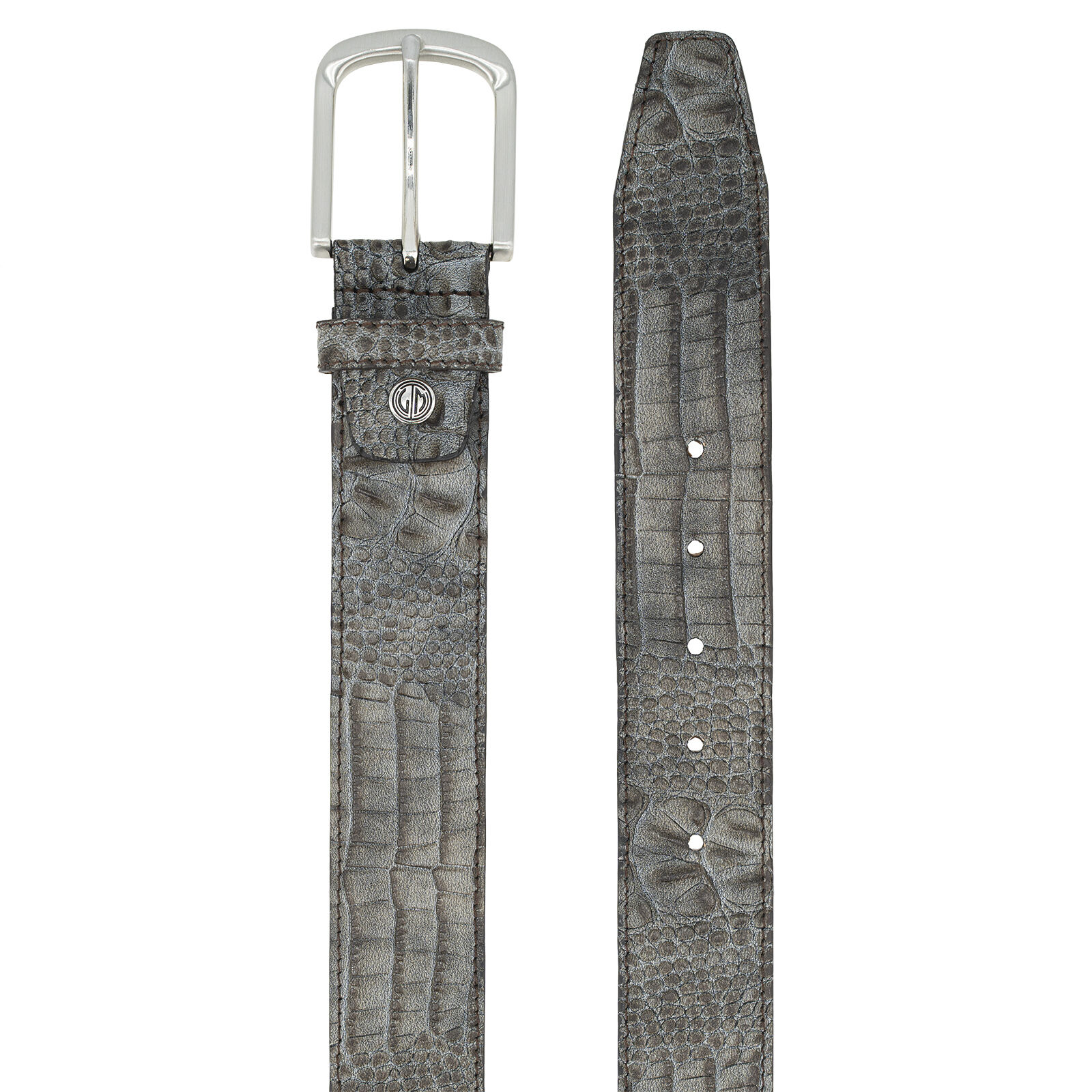 LINDENMANN leren heren riem, taupe