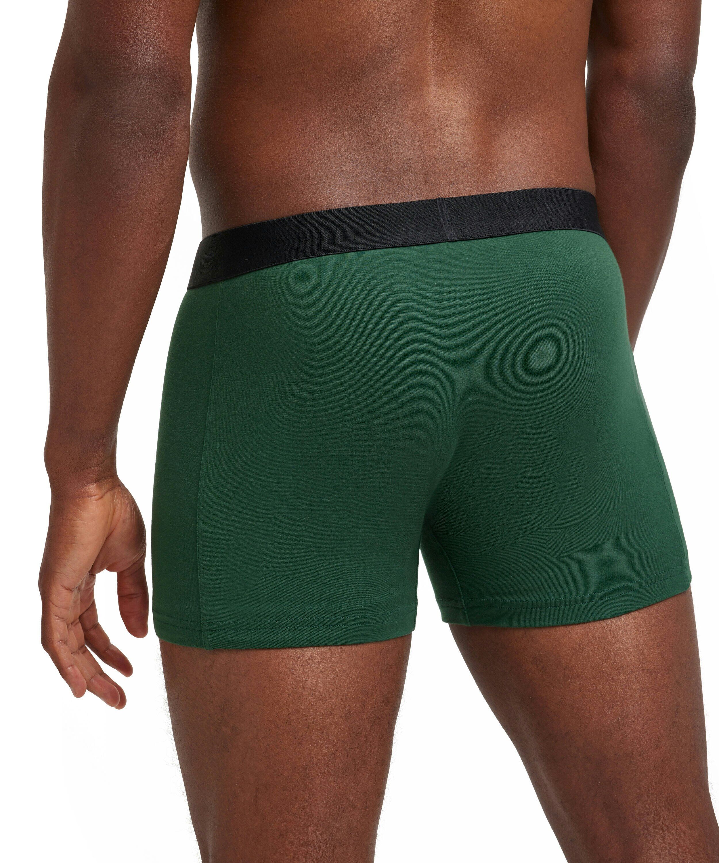 FALKE 2-pack heren boxer Daily Comfort, boxers normale lengte, groen en zwart