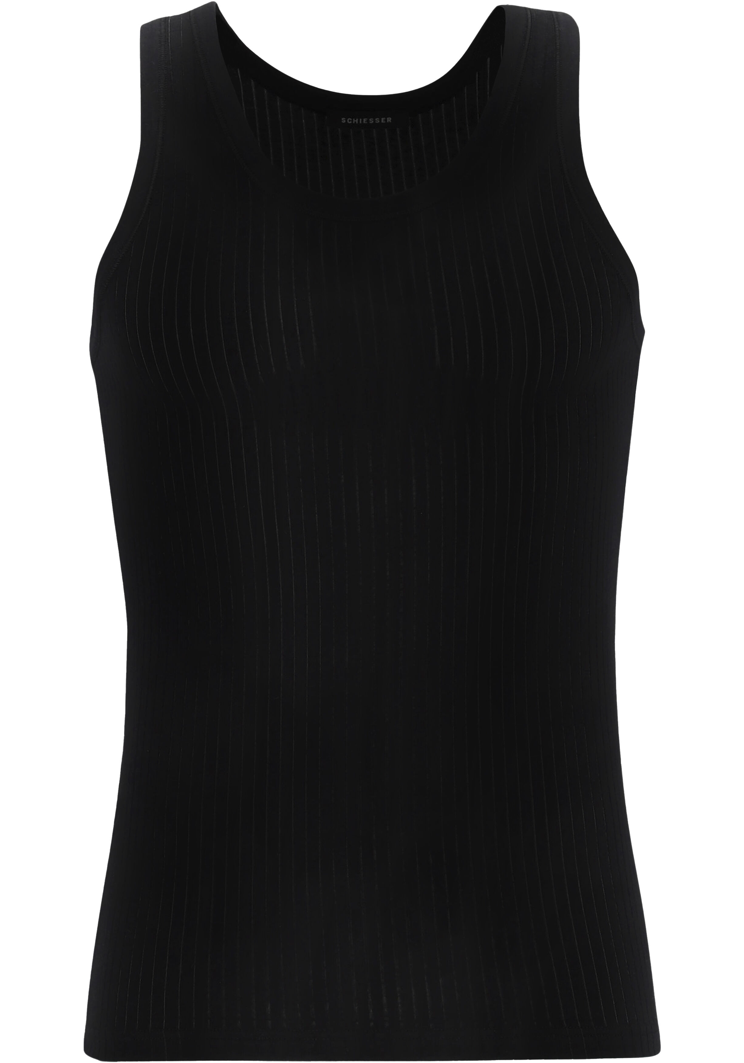 SCHIESSER Authentic singlets (2-pack), zwart