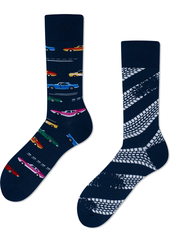 Many Mornings unisex sokken, Fast Cars Many Mornings unisex sokken, Fast Cars