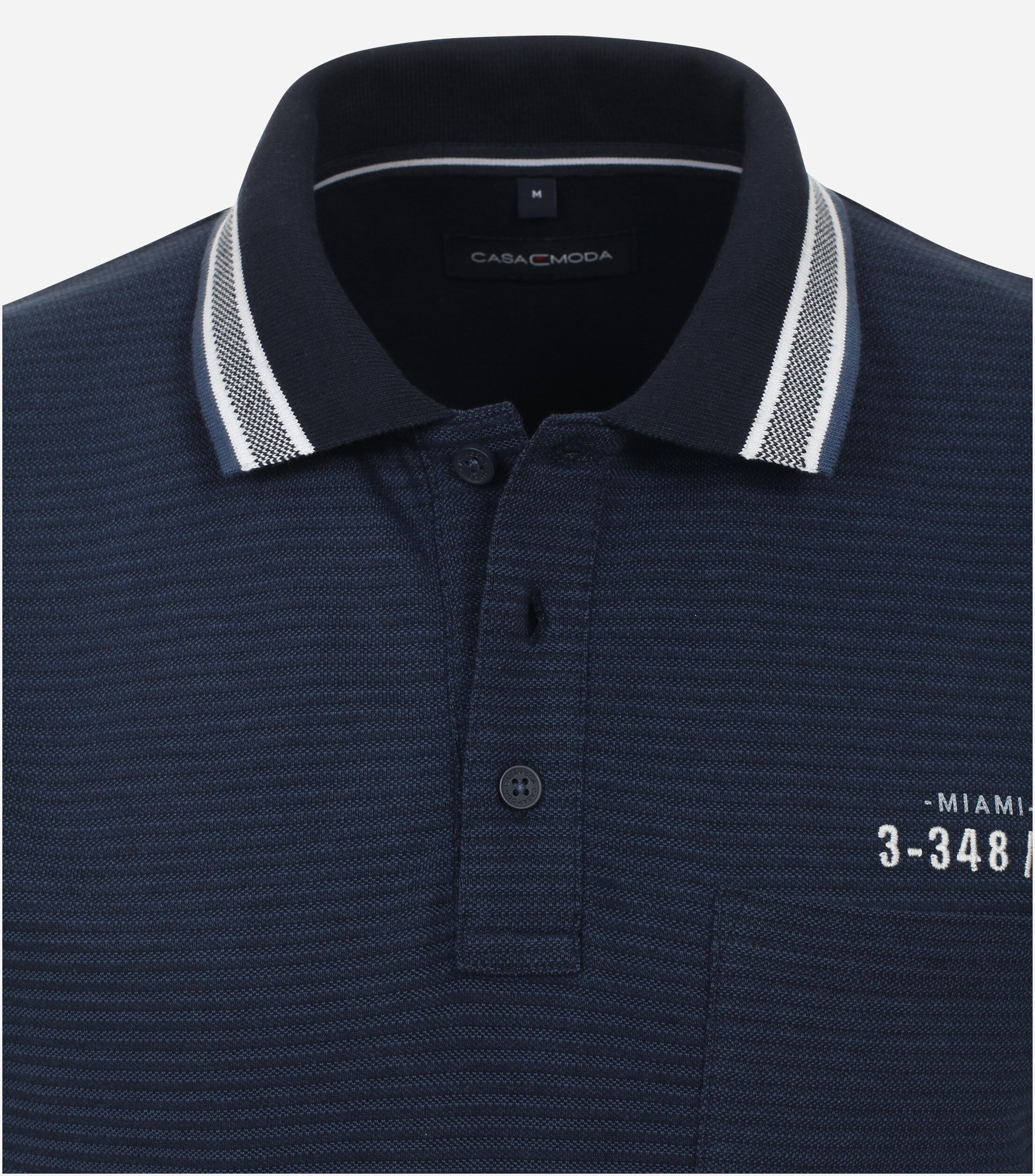 CASA MODA comfort fit heren polo, blauw