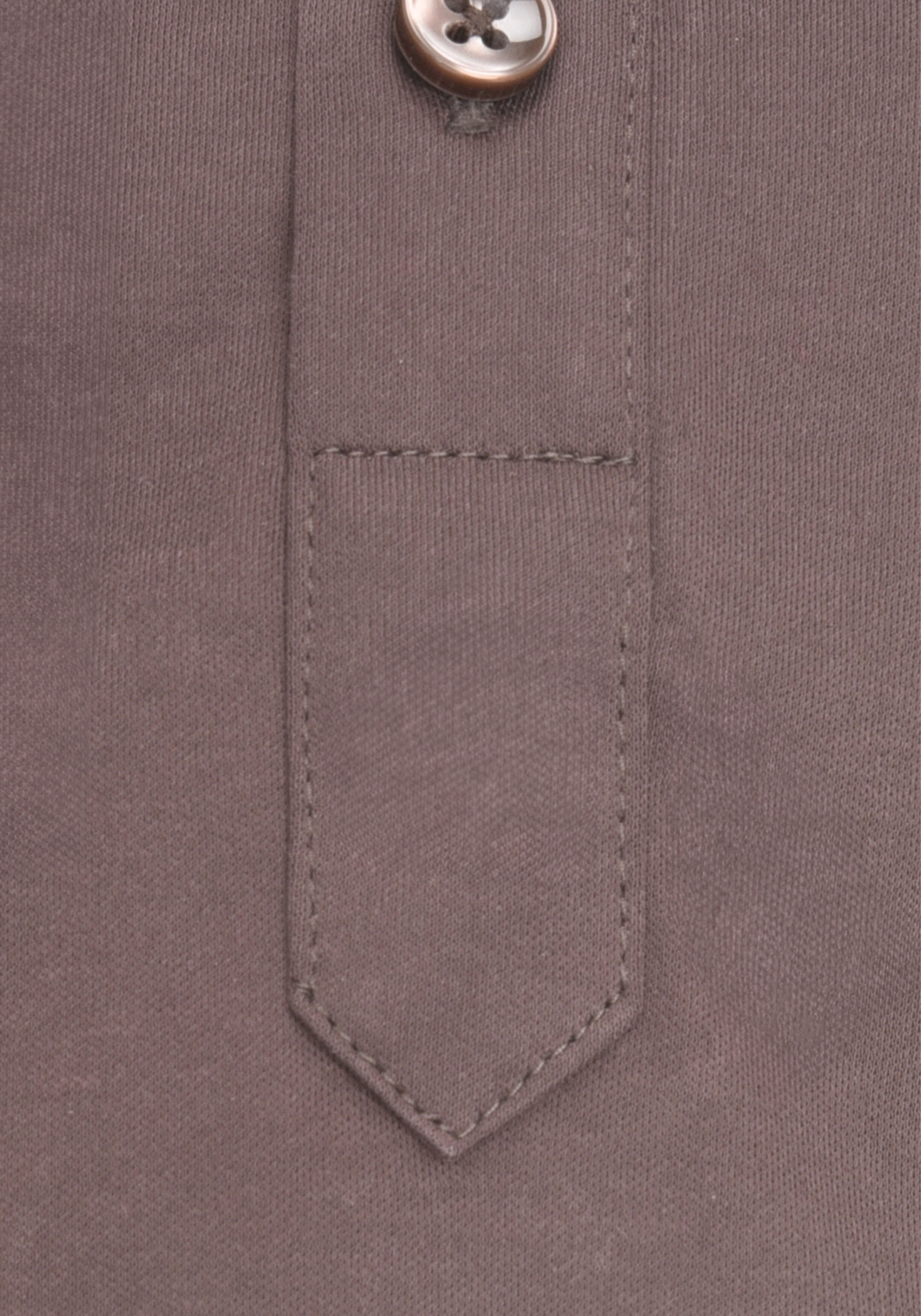 Ledub modern fit polo overhemd, tricot, jersey, donkerbruin