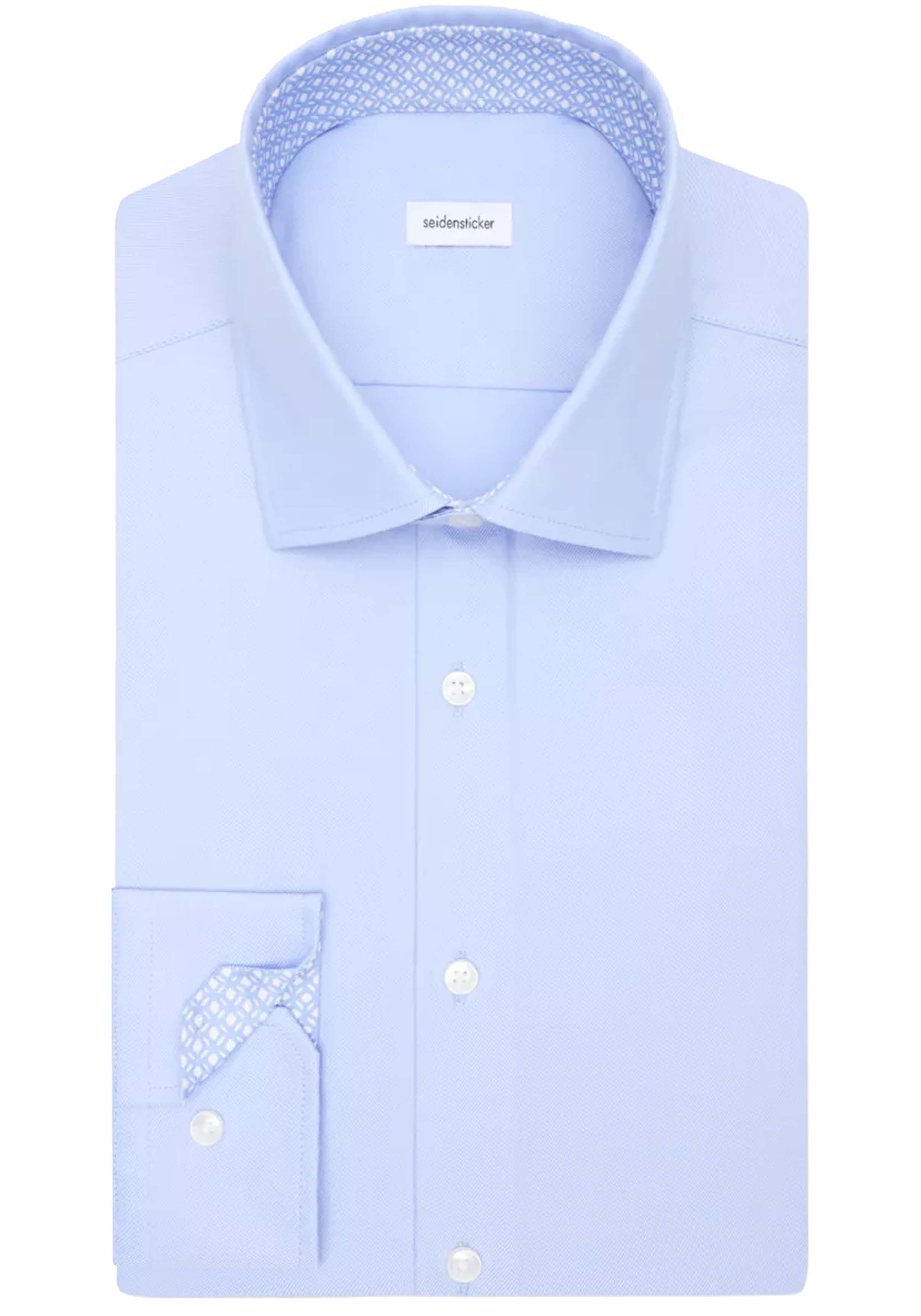 Seidensticker slim fit overhemd, popeline, blauw
