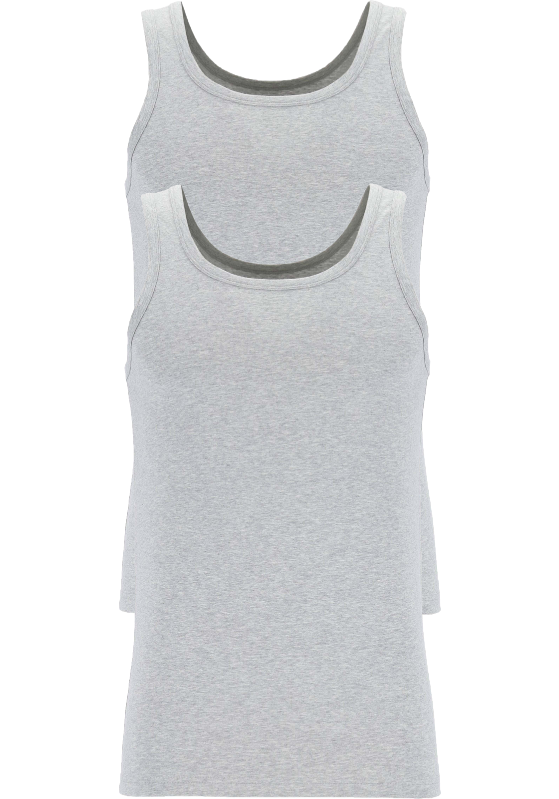 01-8711665827995_ten_cate_singlet_2p_HR TEN CATE Basics men singlet (2-pack), heren hemden O-hals, grijs melange