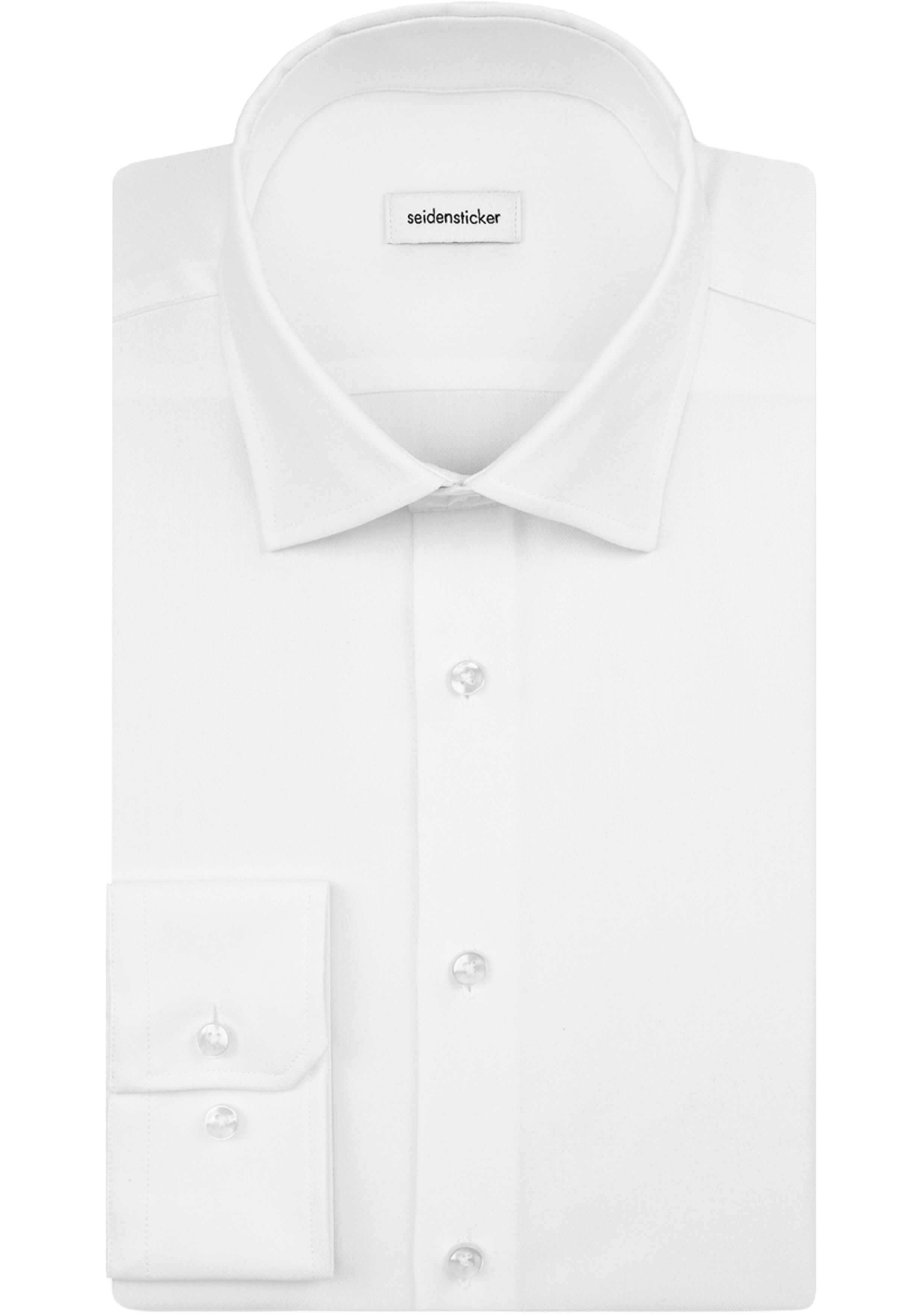 Seidensticker slim fit overhemd, popeline, wit