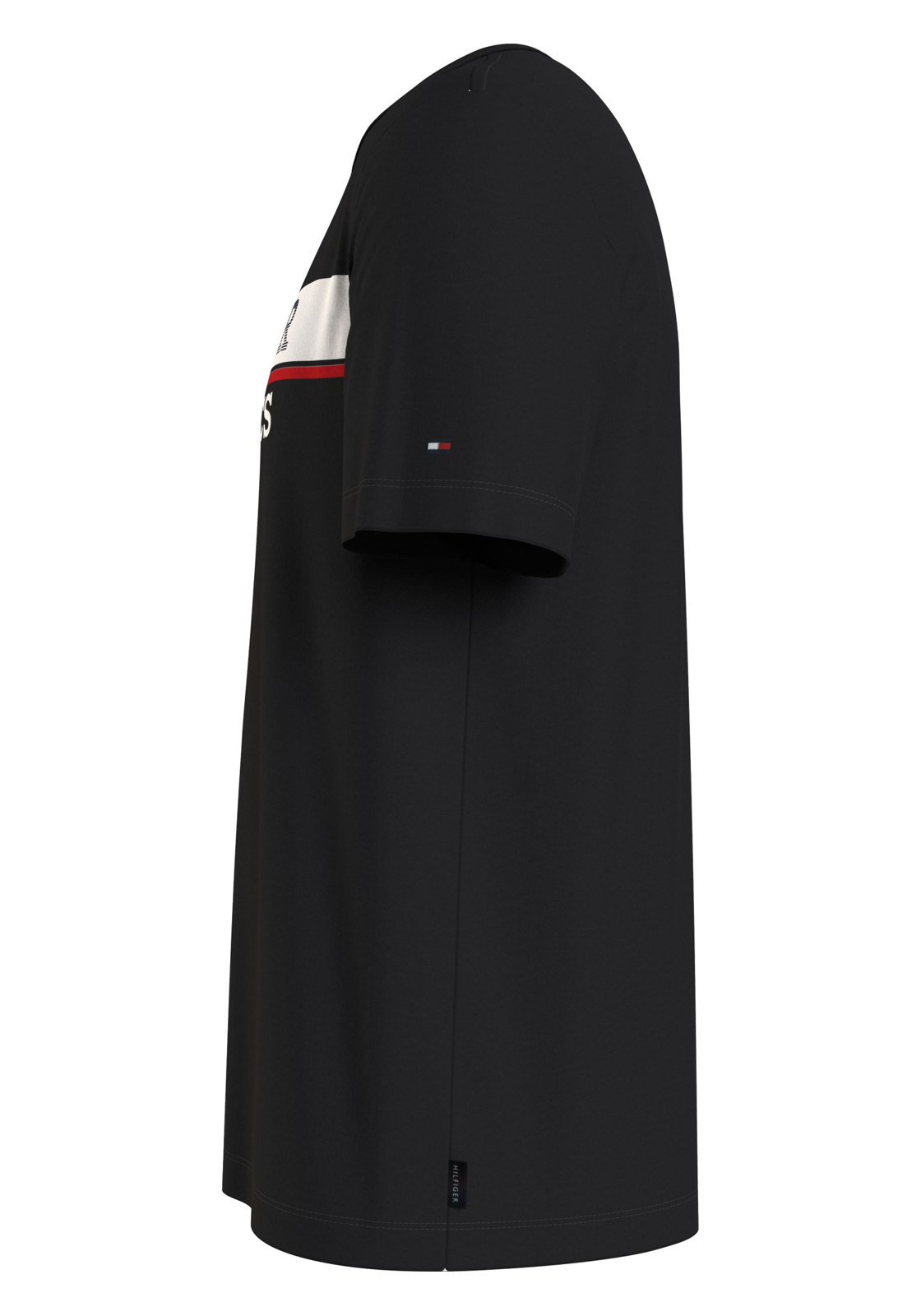 image_5_MW0MW34376BDS_D2_C4101wid2000amphei2000ampop_usm1710 Tommy Hilfiger Hilfiger Ath Tee, heren T-shirt korte mouw O-hals, zwart