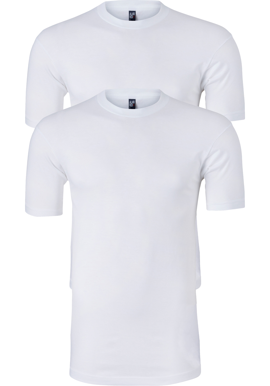 virginia_extra_lang_wit2 ALAN RED T-shirts Virginia extra lang (2-pack), O-hals, wit