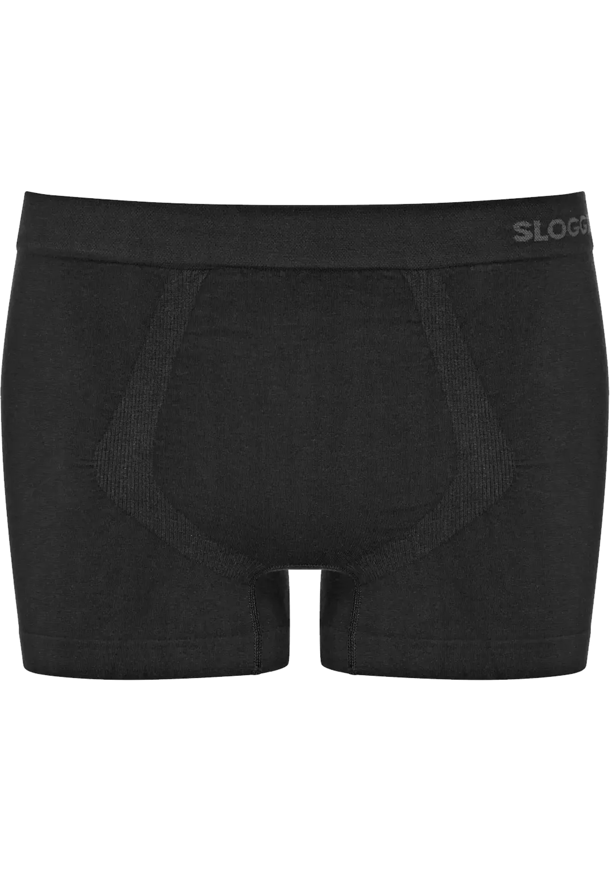 Sloggi Men GO Smooth Short, heren boxershort korte pijp (2-pack), zwart