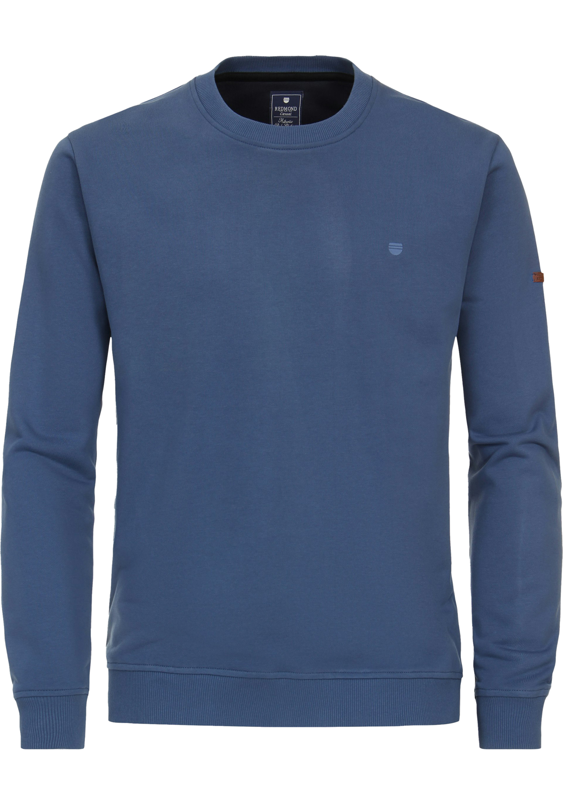 Redmond heren sweatshirt sweatstof, O-hals, blauw (middeldik) Redmond heren sweatshirt sweatstof, O-hals, blauw (middeldik)