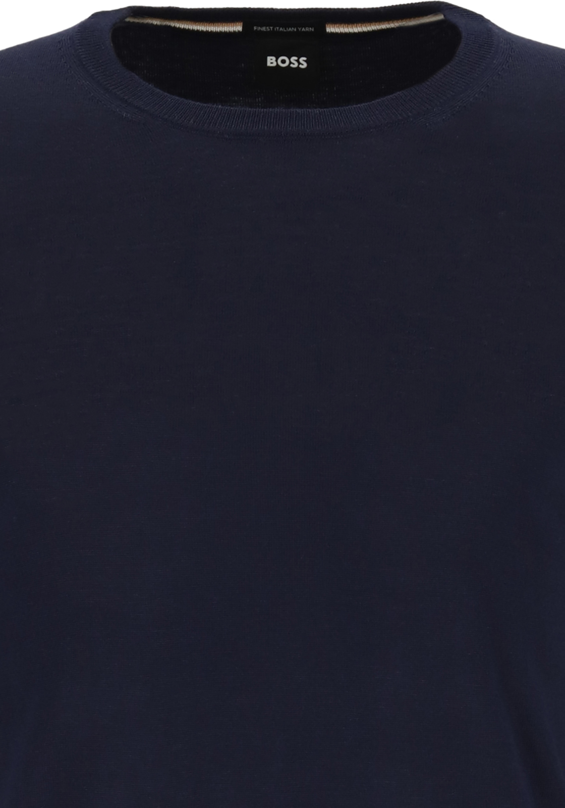 5-4029052878968-hugo_boss-HB_50468239404_TR_blauw_4fotos_HR BOSS Leno heren trui wol, slim fit met O-hals, donkerblauw