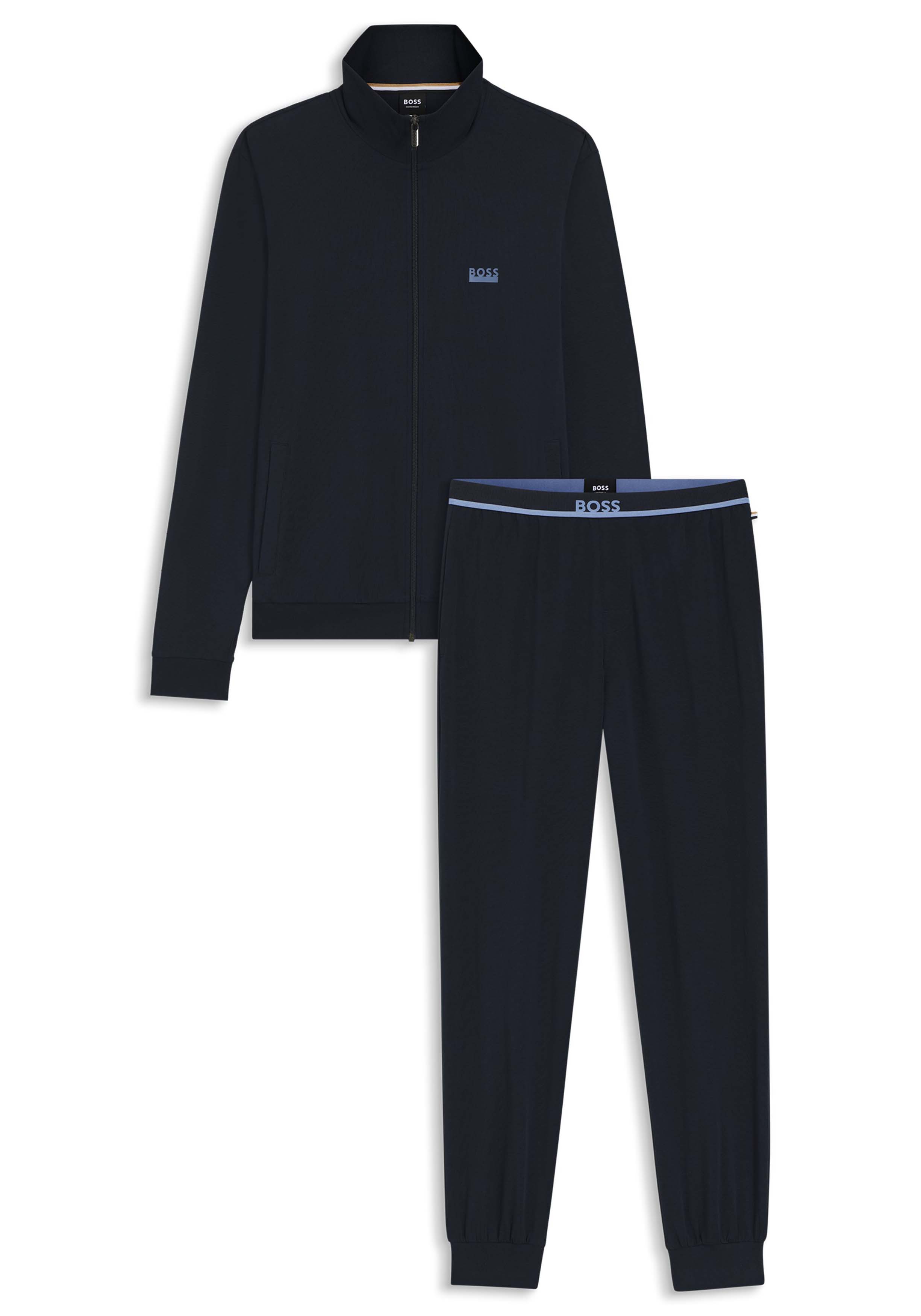 BOSS Long Set, heren lounge set, donkerblauw