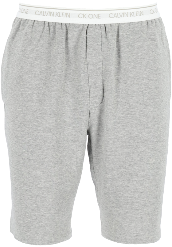 Calvin Klein CK ONE Lounge short, heren lounge joggingbroek kort, middeldik, grijs melange Calvin Klein CK ONE Lounge short, heren lounge joggingbroek kort, middeldik, grijs melange