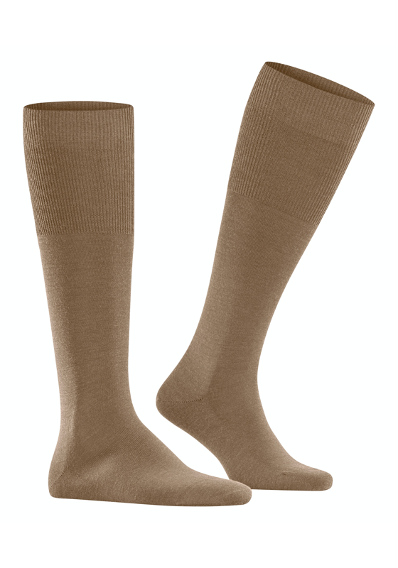 FALKE Airport heren kniekousen, beige (camel) FALKE Airport heren kniekousen, beige (camel)