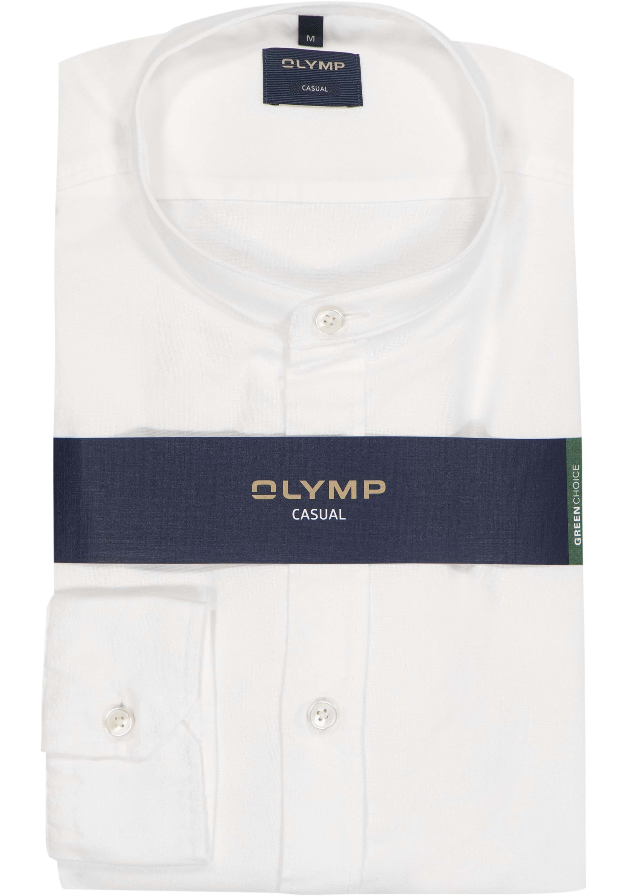 OLYMP Casual regular fit overhemd, Oxford, wit