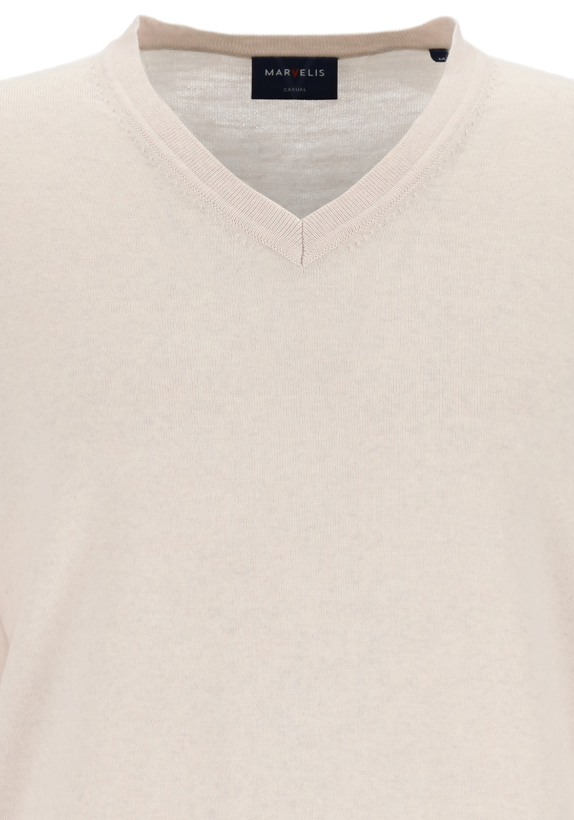 04-4062534754572-Marvelis-Marvelis_TR_beige_63202503_4fotos_HR MARVELIS modern fit trui wol, V-hals, offwhite