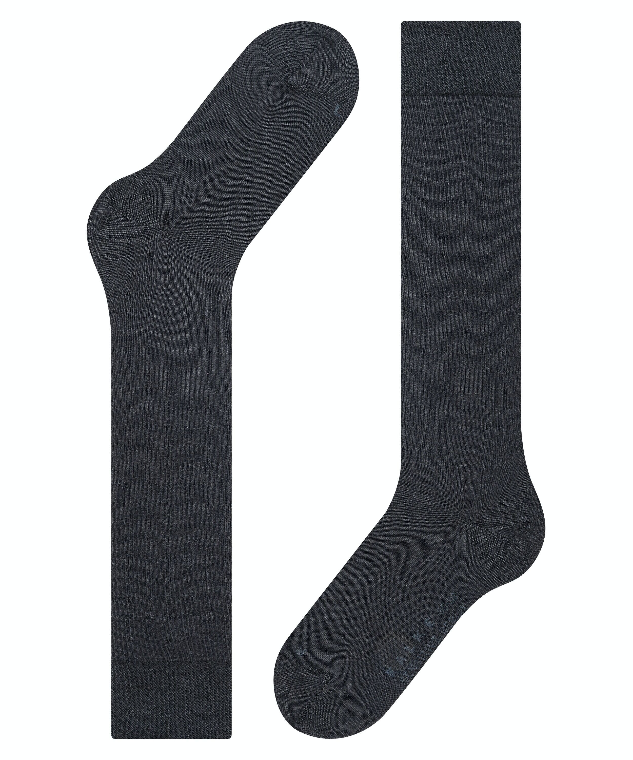 FALKE Sensitive Berlin dames kniekousen, donkerblauw (dark navy)