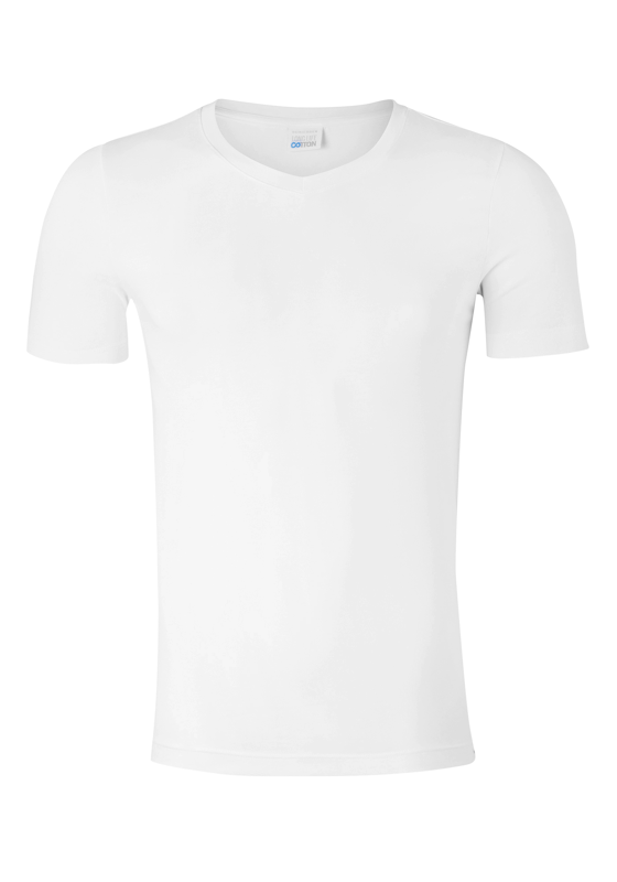 SCHIESSER Long Life Cotton T-shirt (1-pack), V-hals, wit SCHIESSER Long Life Cotton T-shirt (1-pack), V-hals, wit
