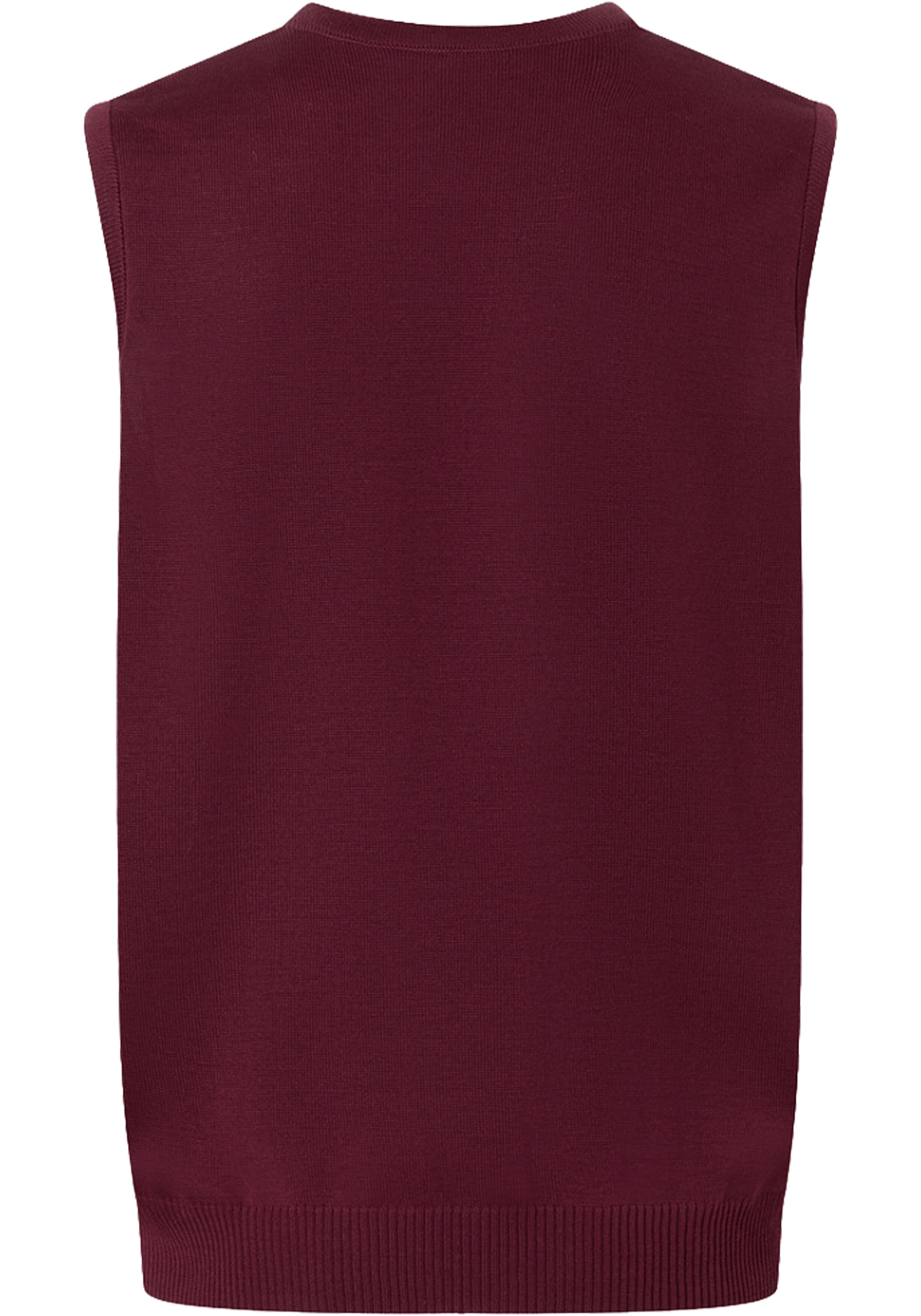 MAERZ Classic Fit heren spencer wol, bordeaux rood