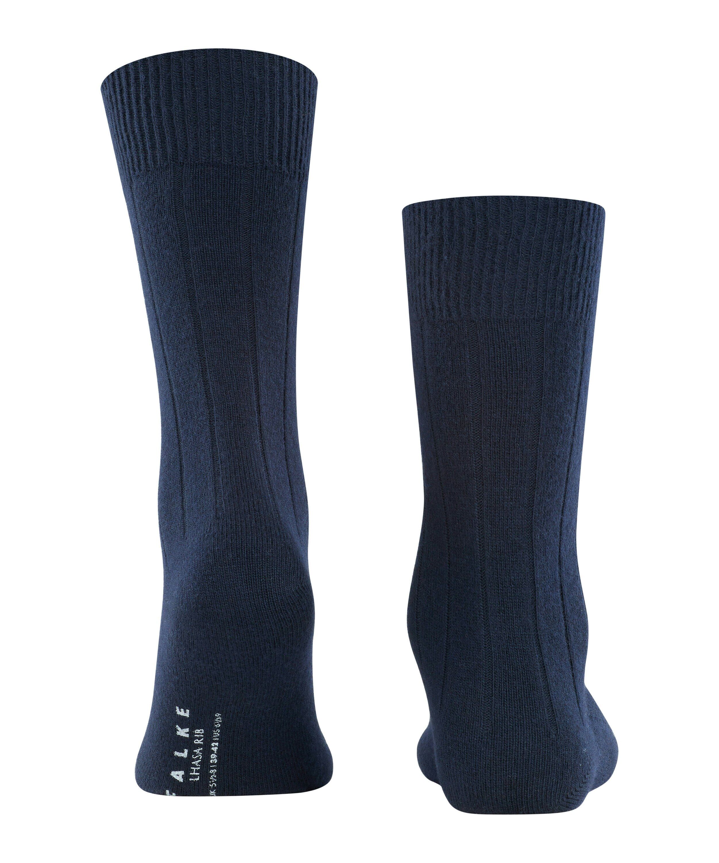 FALKE Lhasa Rib herensokken, donkerblauw (dark navy)