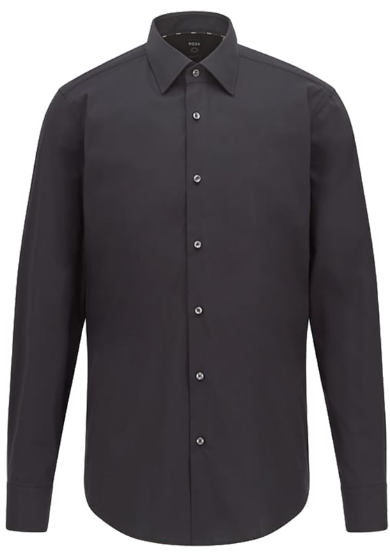 BOSS Joe regular fit overhemd, popeline, zwart BOSS Joe regular fit overhemd, popeline, zwart