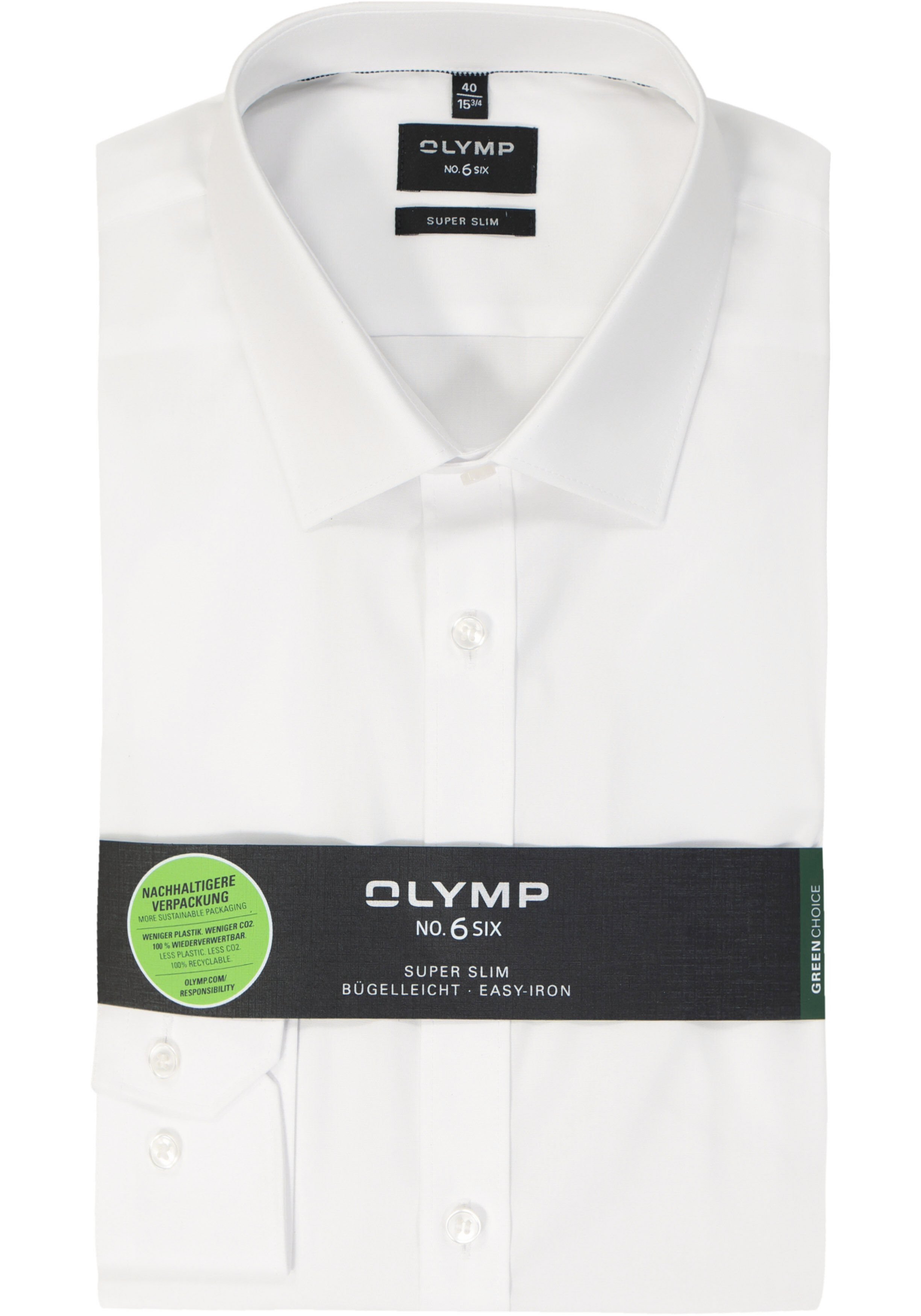 OLYMP No. Six super slim fit overhemd, wit   