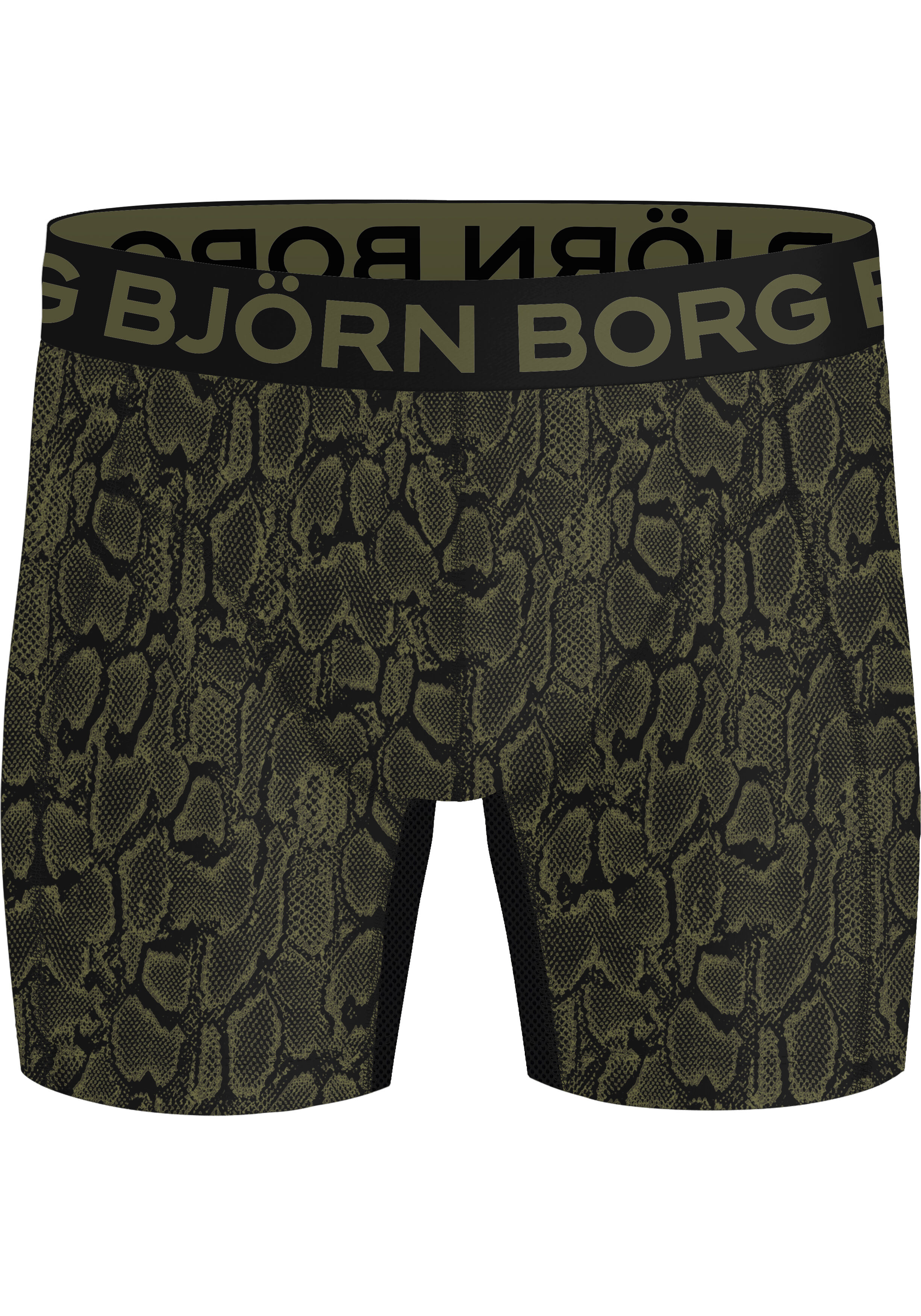 Bjorn Borg Sports Lightweight Boxers, microfiber heren boxers lange pijpen (2-pack), grijs, print