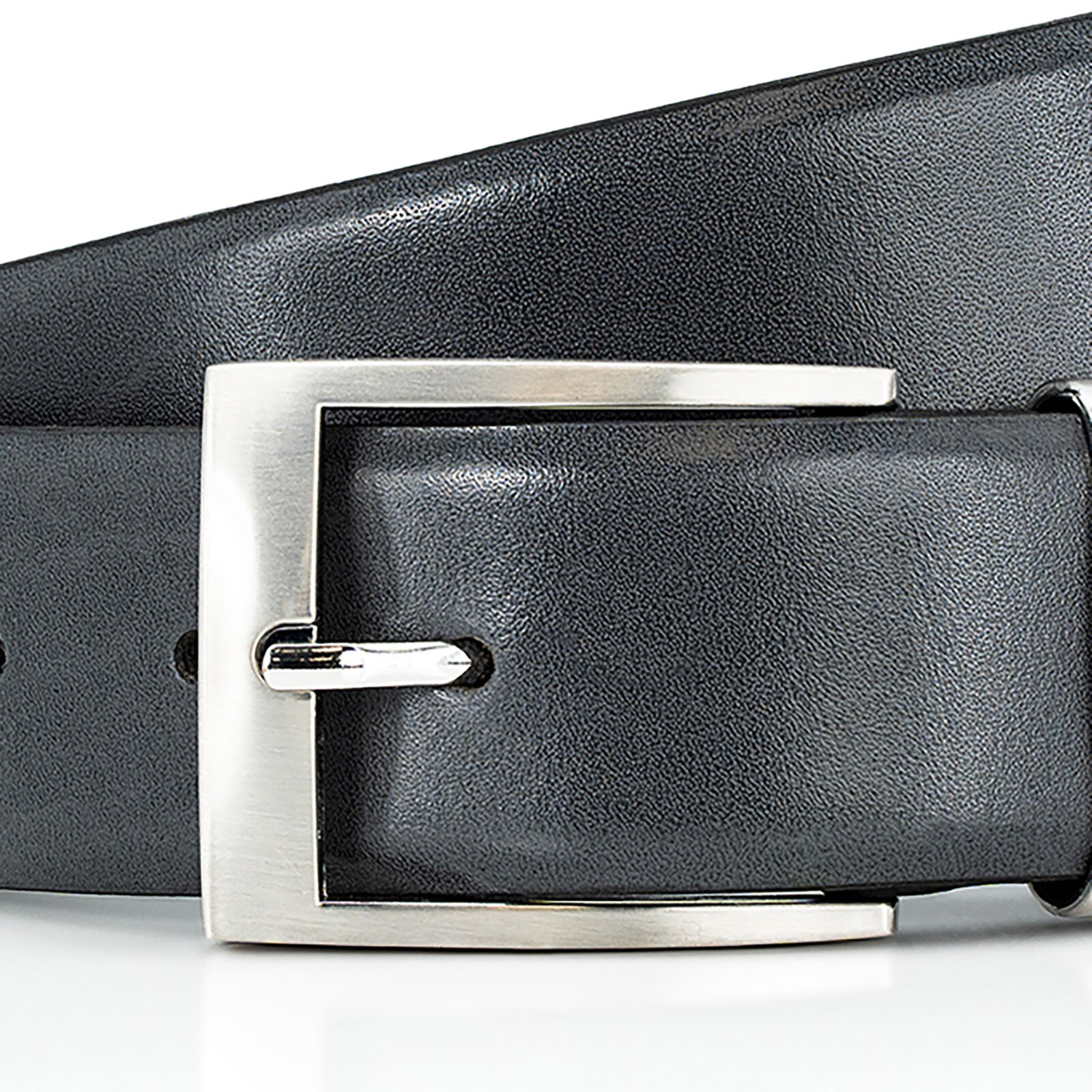 PIERRE CARDIN leren heren riem, grijs