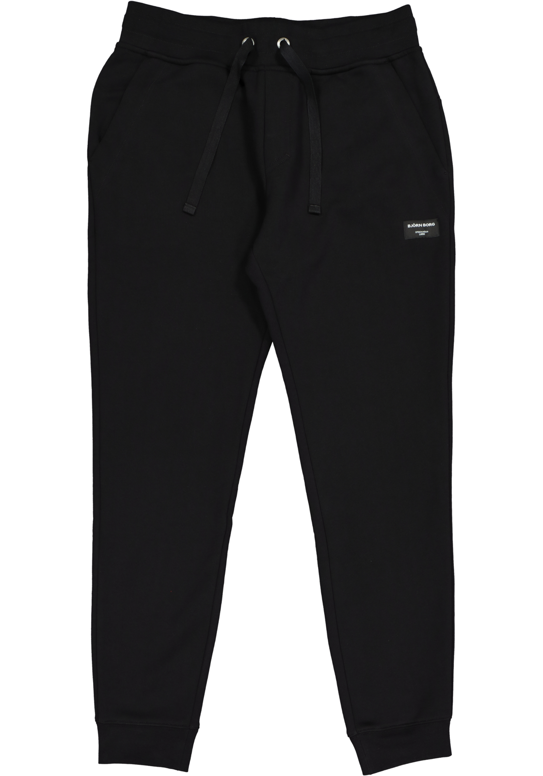 2-7321465148070_loungewear_HR Bjorn Borg tapered pant, heren joggingbroek dik, zwart