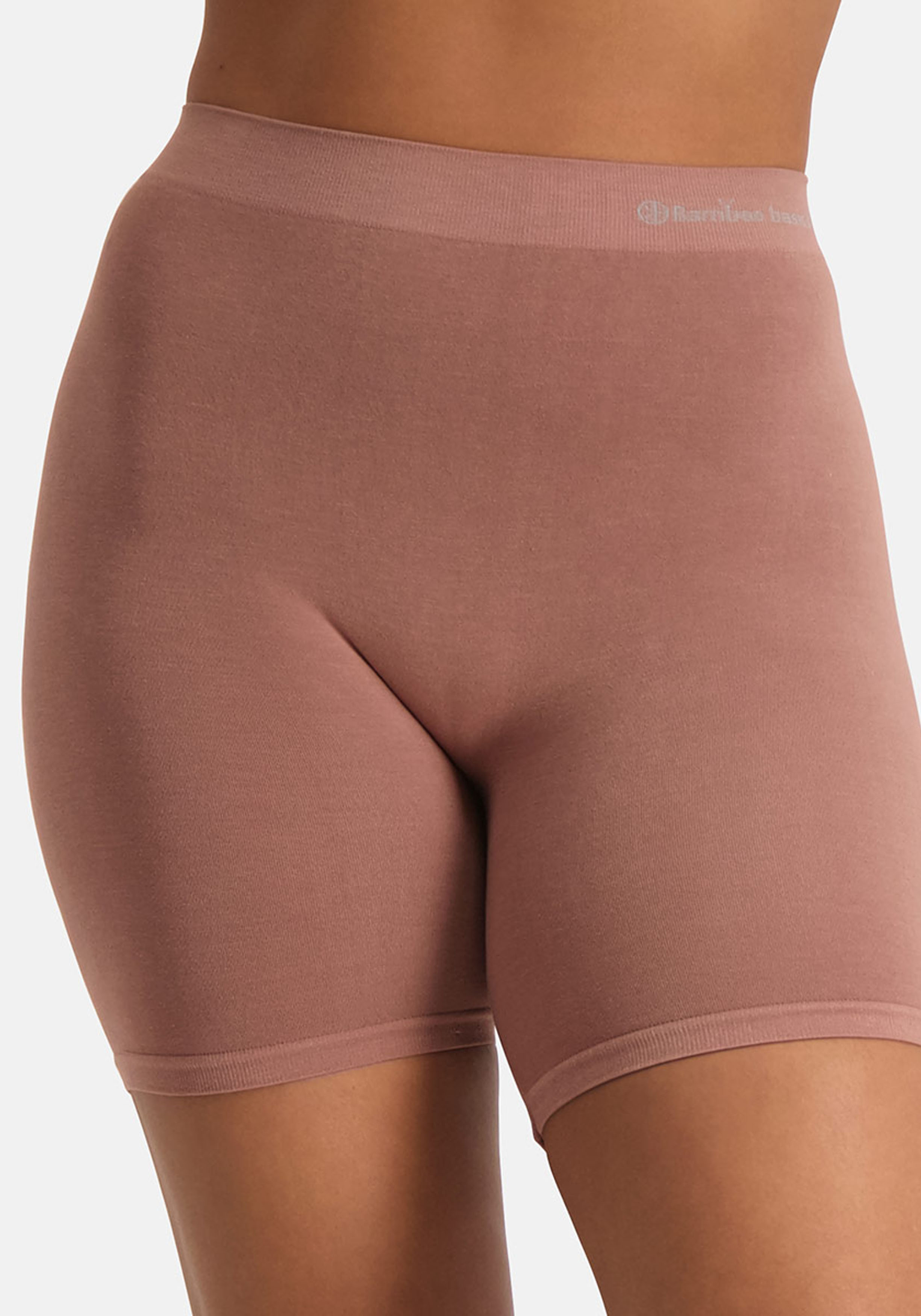 Bamboo Basics Suze seamless biker short, dames longshort naadloos, beige