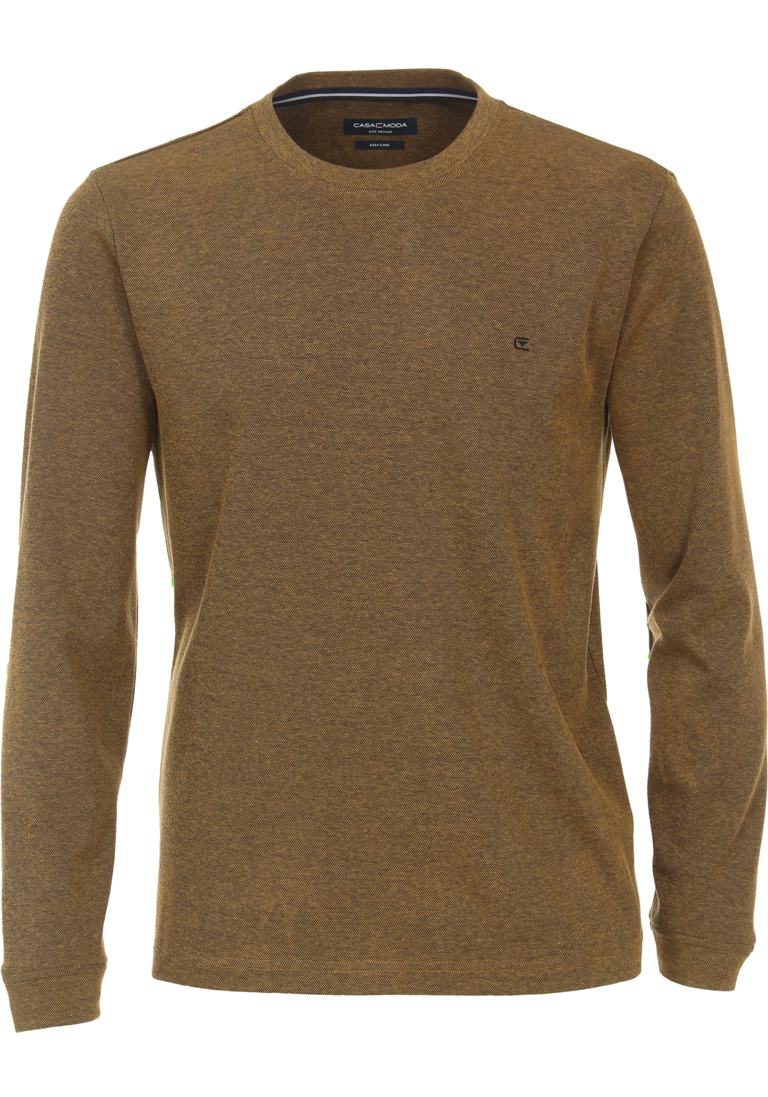 1-4064813440985-casa_moda-tshirt_HR CASA MODA comfort fit T-shirt lange mouw, geel dessin