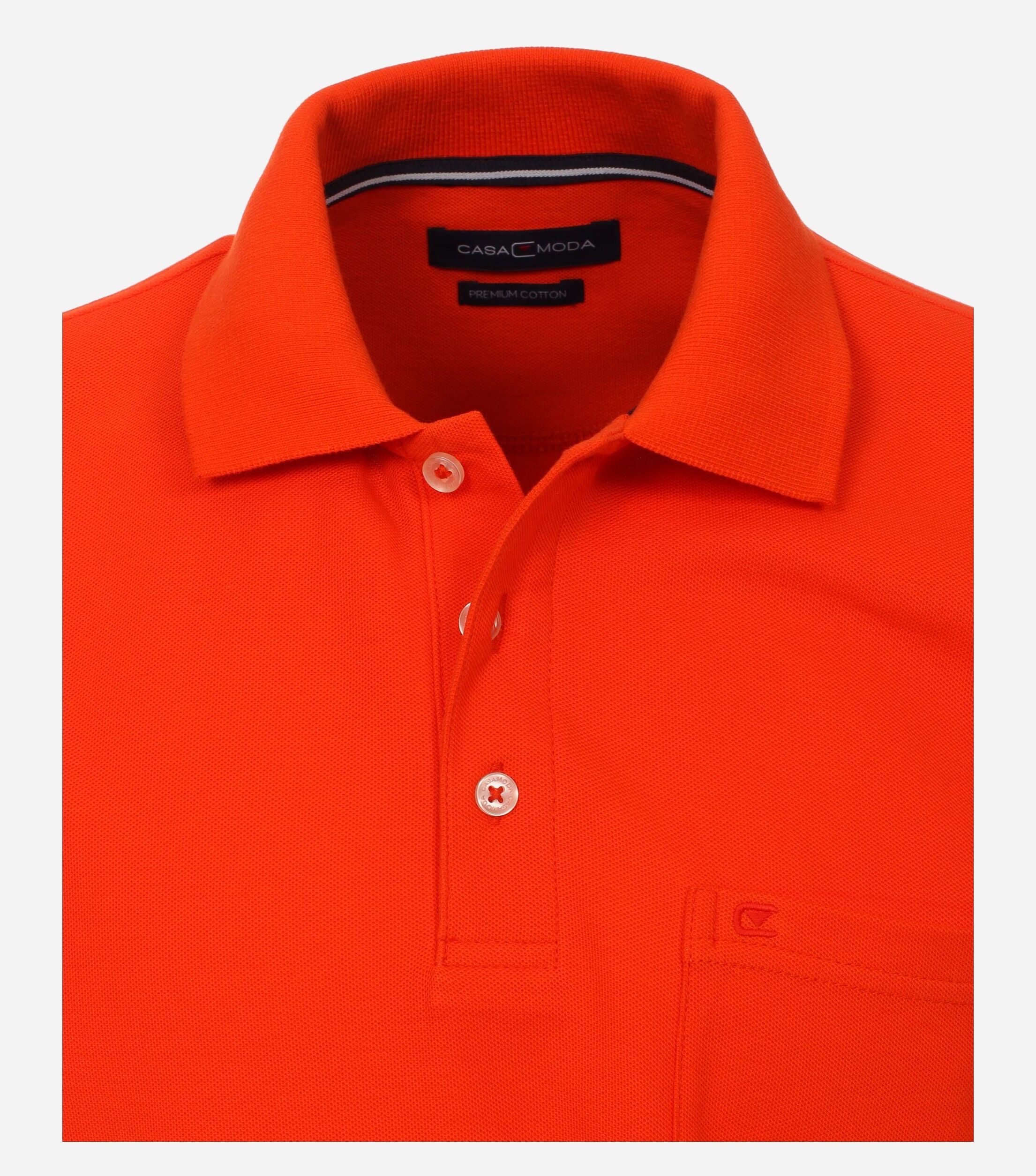 CASA MODA comfort fit heren polo, oranje