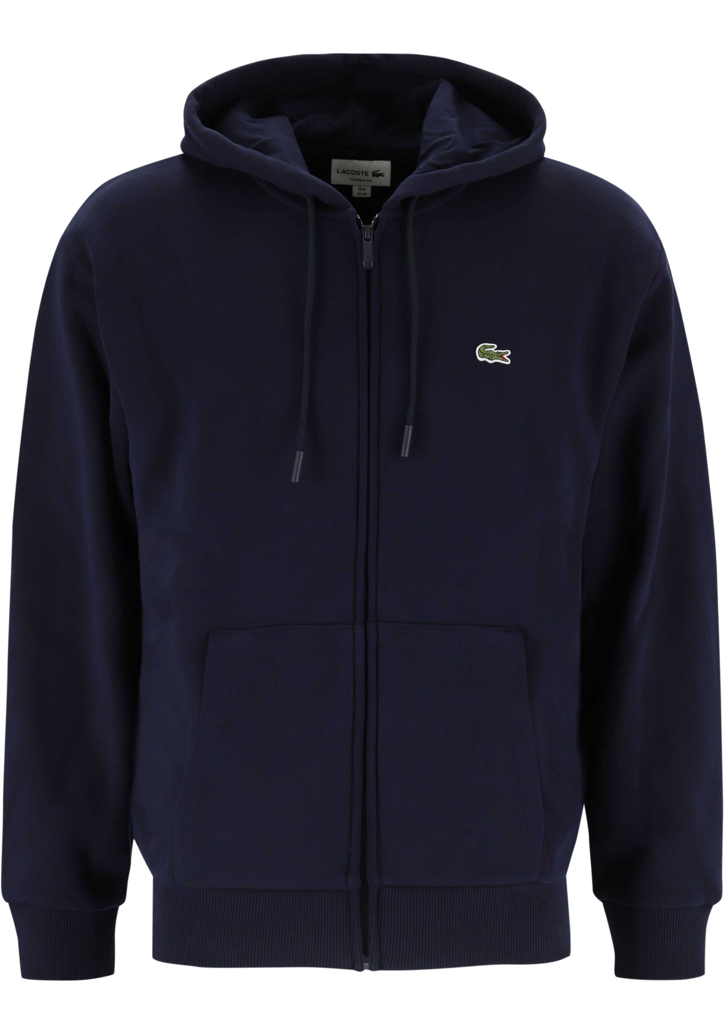 Lacoste heren hoodie sweatsvest, navy blauw