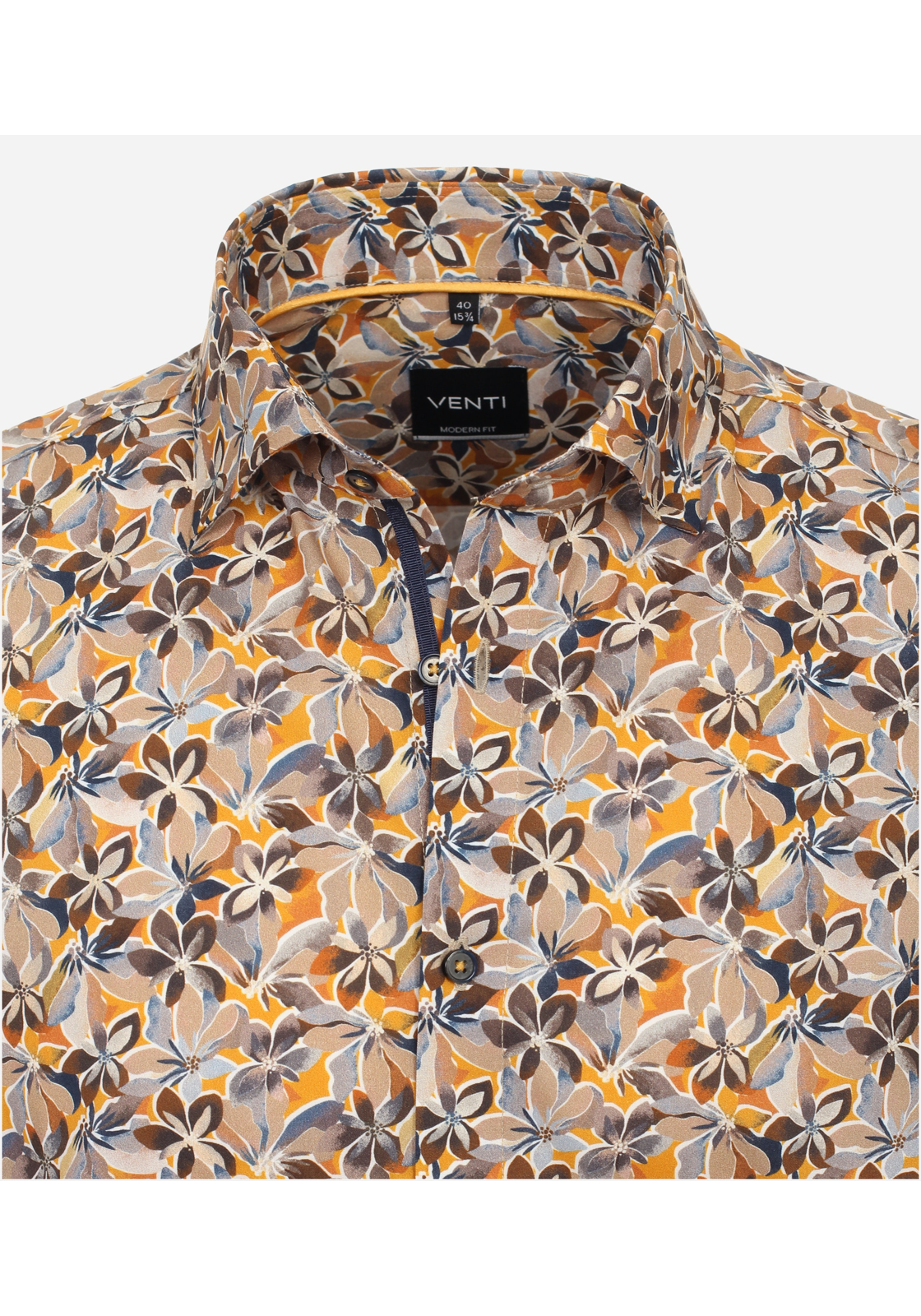 image_4_9815b7841ffe146e7a840eaa01e9c2c7jpgautoformatbgF3F3F3blend-alpha100blend-colorF3F3F3blend-modedarkenfitclampp VENTI modern fit overhemd, popeline, beige dessin