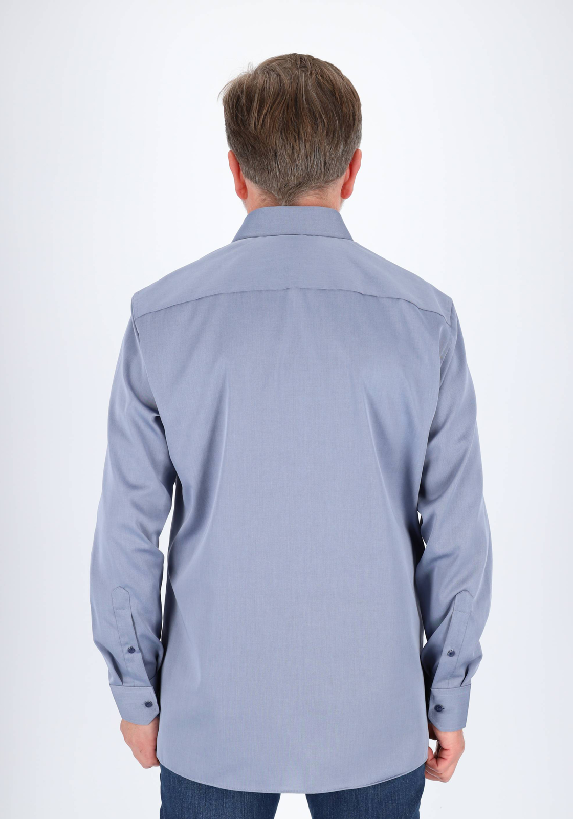 Redmond modern fit overhemd, popeline, blauw Redmond modern fit overhemd, popeline, blauw