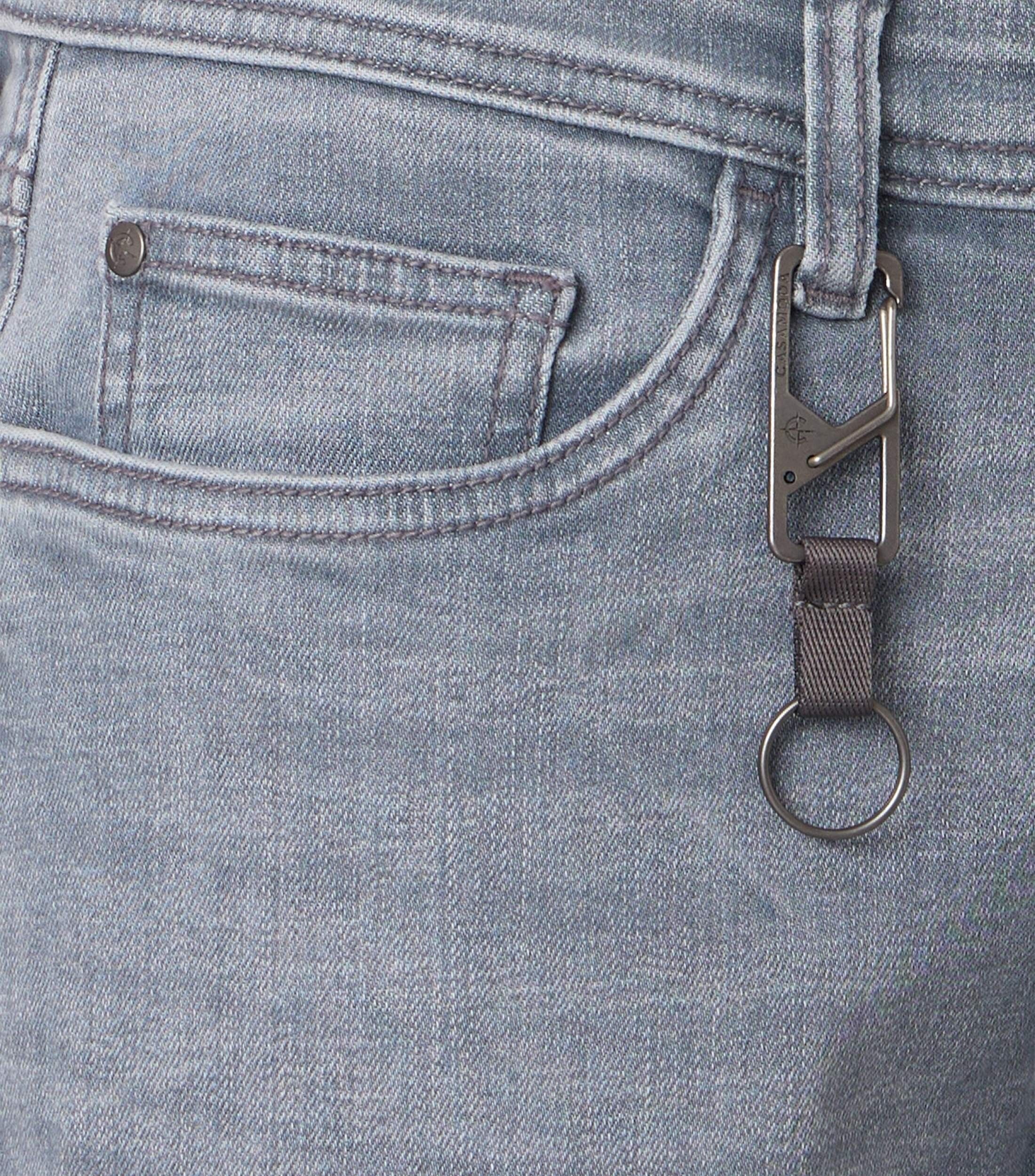 CASA MODA jeans shorts STEVE, heren 5-pocket korte spijkerbroek, antracietgrijs