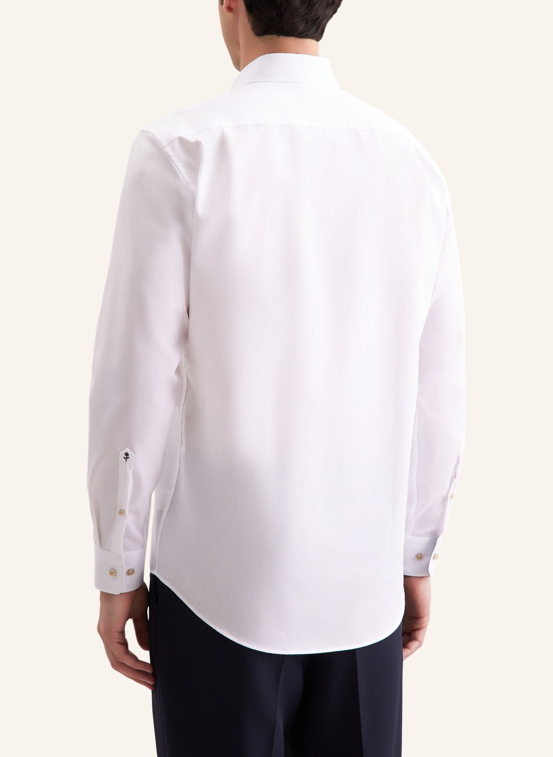Seidensticker regular fit overhemd, popeline, wit