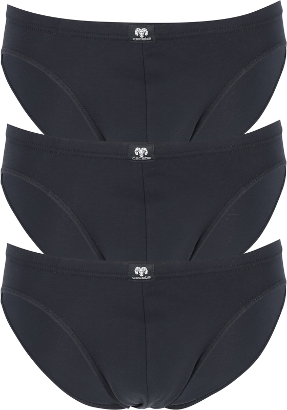 Ceceba heren slips buikmodel (3-pack), zwart Ceceba heren slips buikmodel (3-pack), zwart