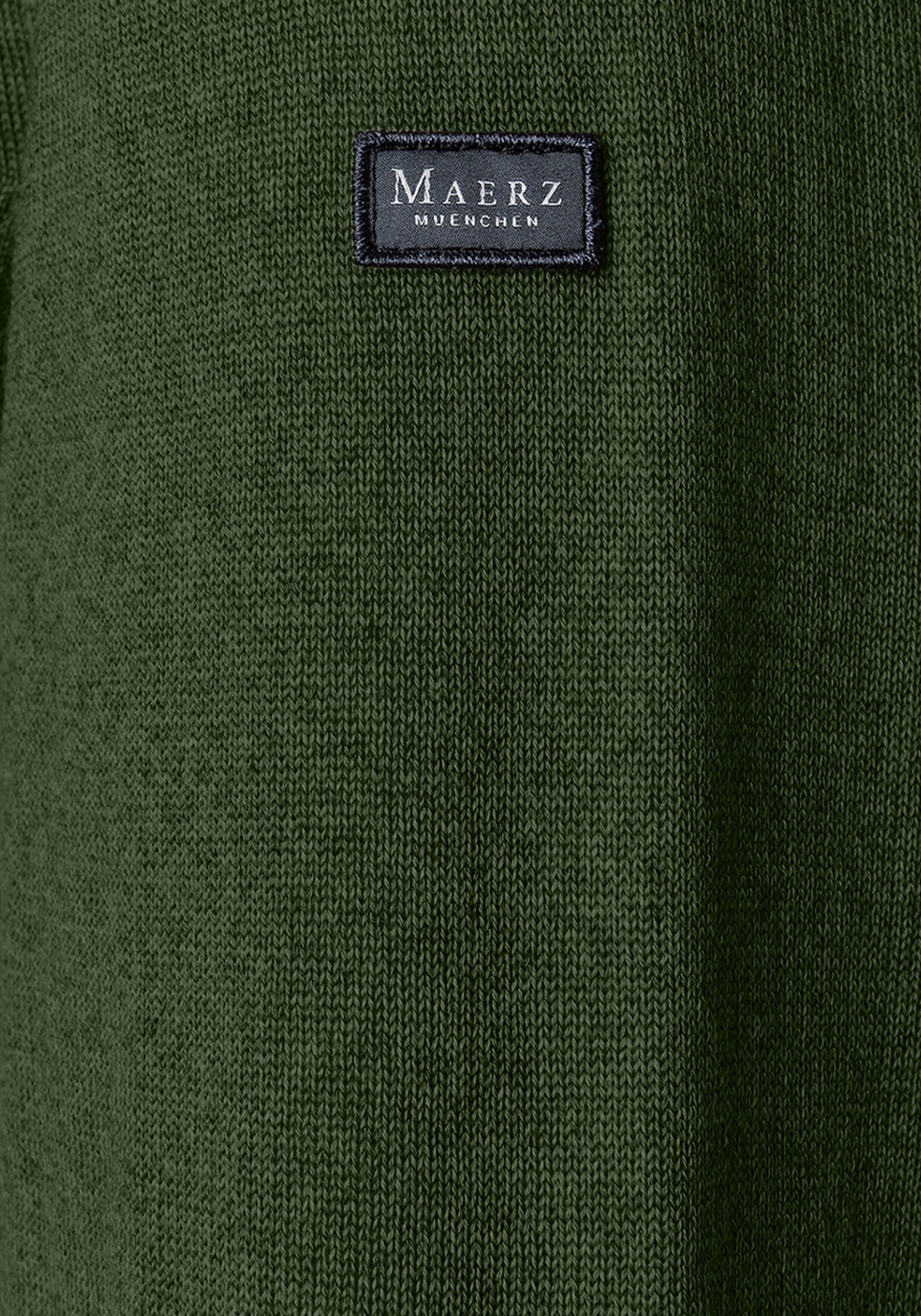 MAERZ Classic Fit heren coltrui wol, groen